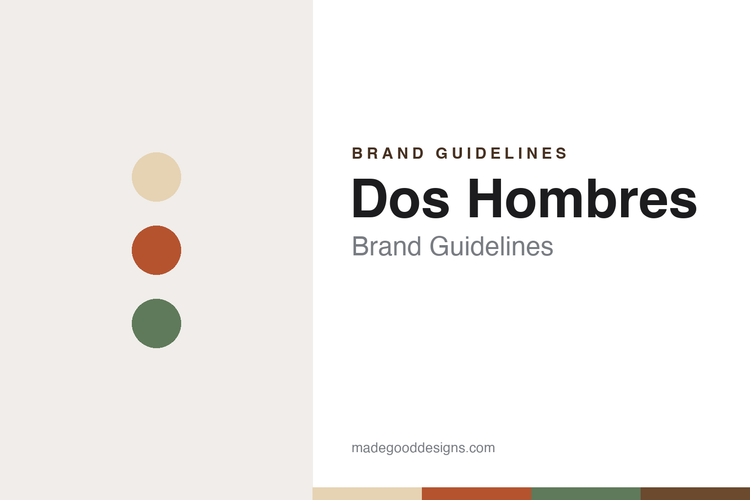 Dos Hombres Brand Guidelines: Bryan Cranston and Aaron Paul’s Mezcal From San Luis del Río, 2019
