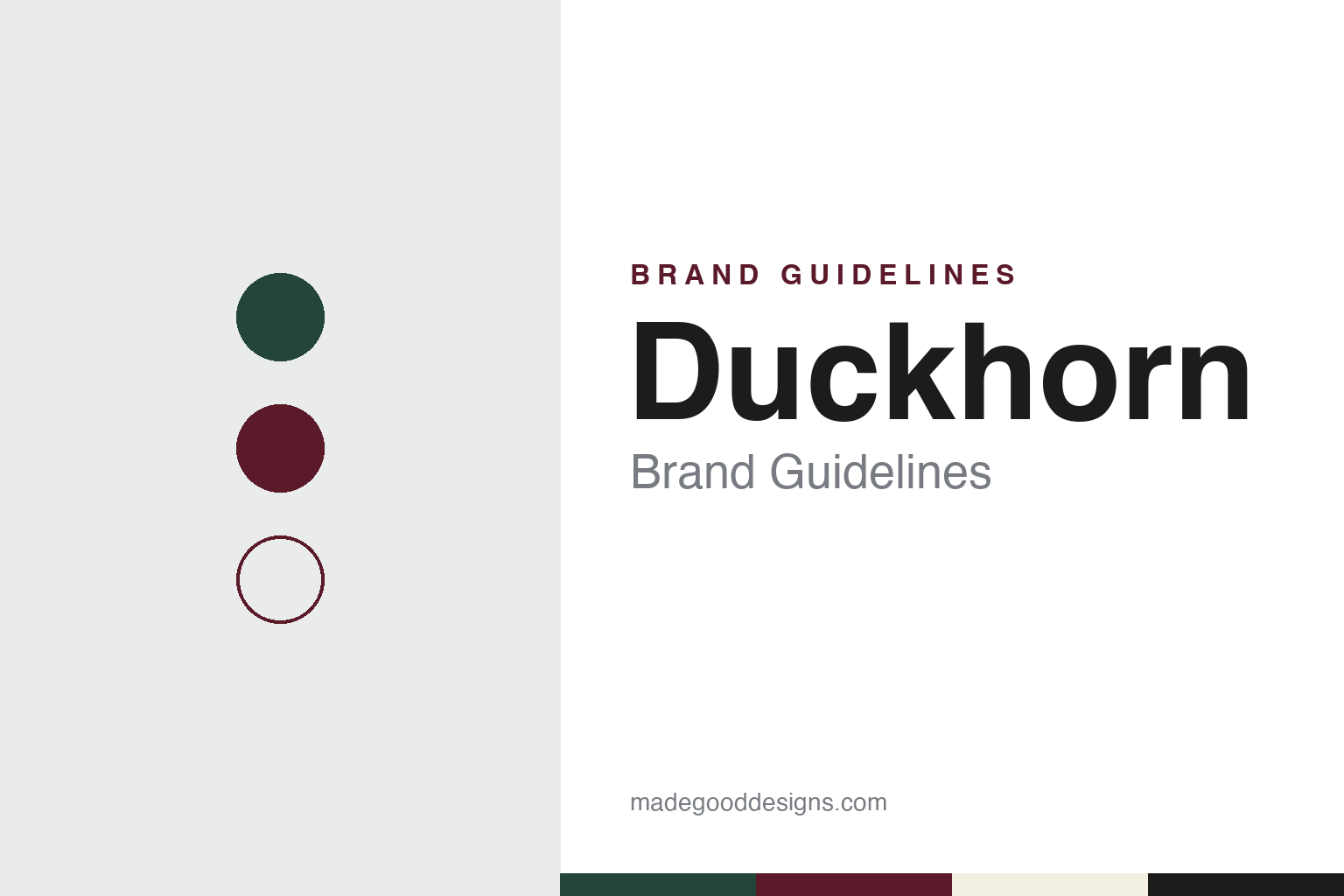 Duckhorn Brand Guidelines: The St. Helena Merlot House Founded in 1976