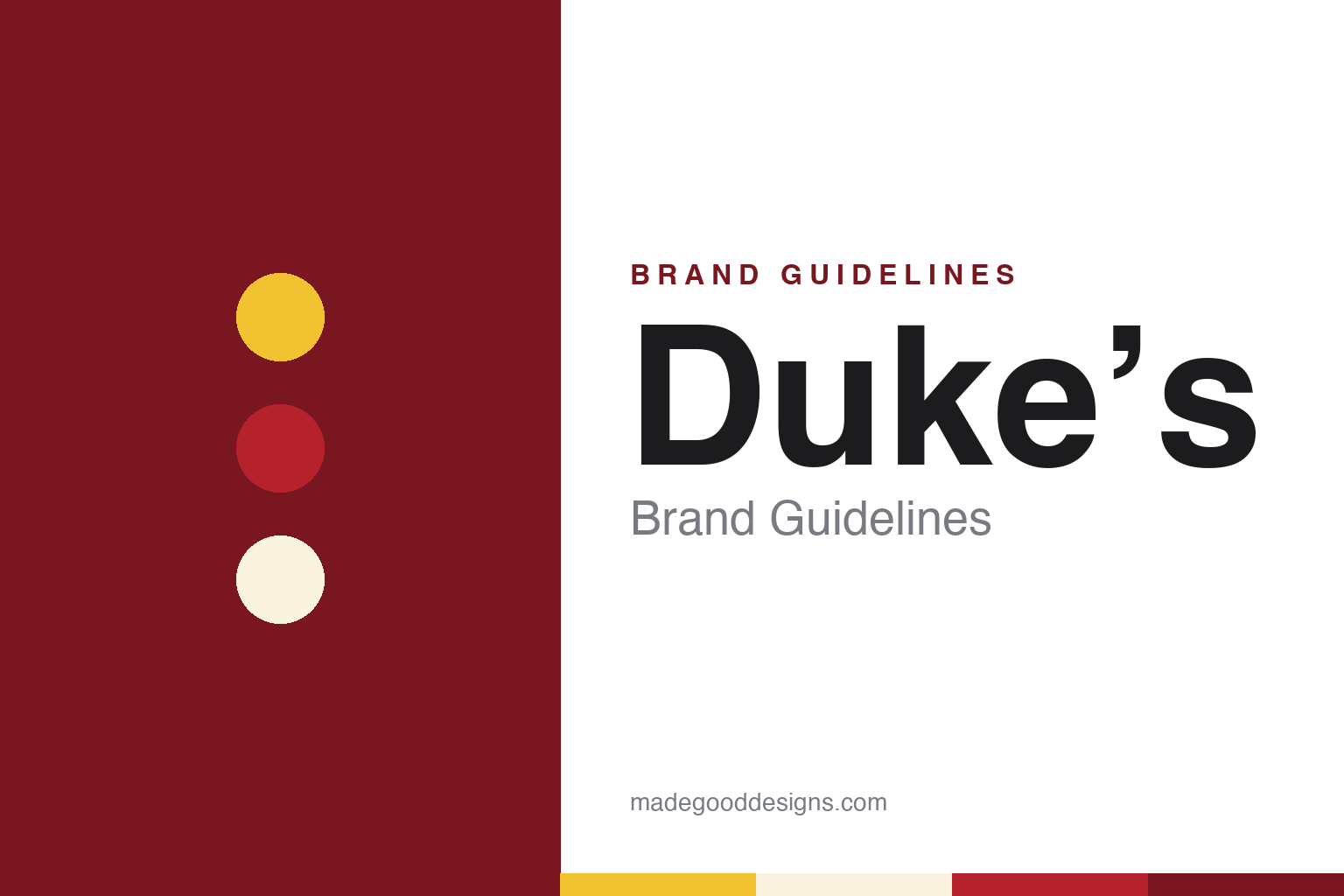 Duke’s Brand Guidelines: The Greenville Mayonnaise With a Yellow Cap and a Red Ribbon