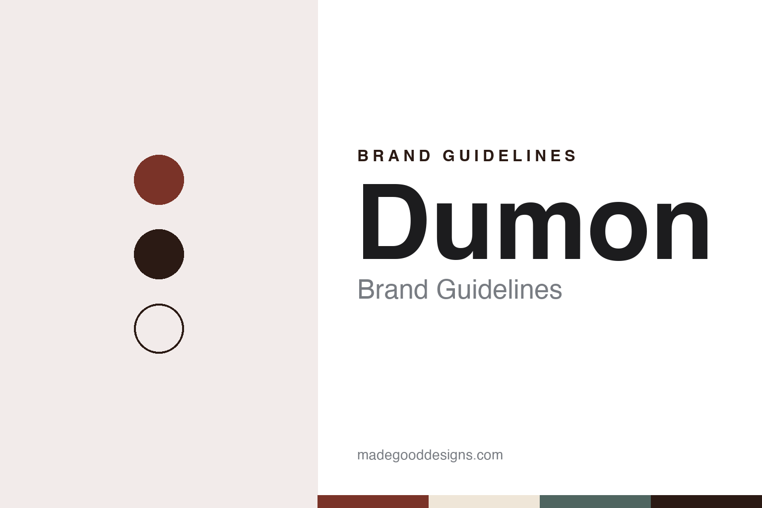 Dumon brand guidelines — abstract colour discs and material texture (original homage; not a Dumon product or logo)