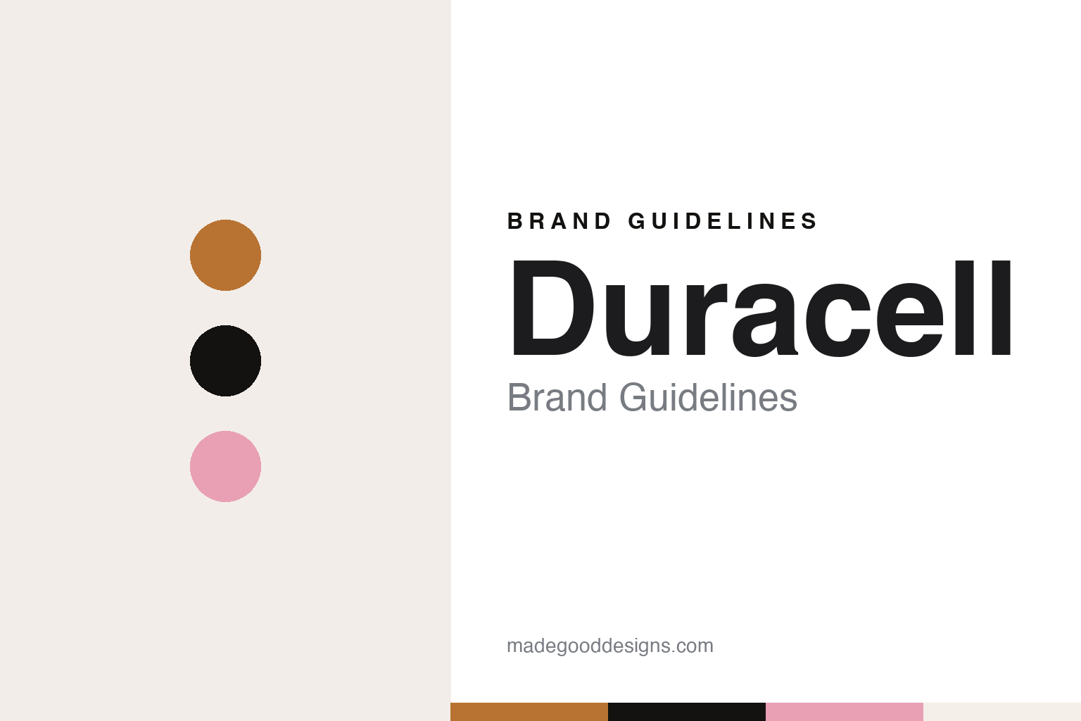 Duracell brand guidelines — abstract colour discs and material texture (original homage; not a Duracell product or logo)
