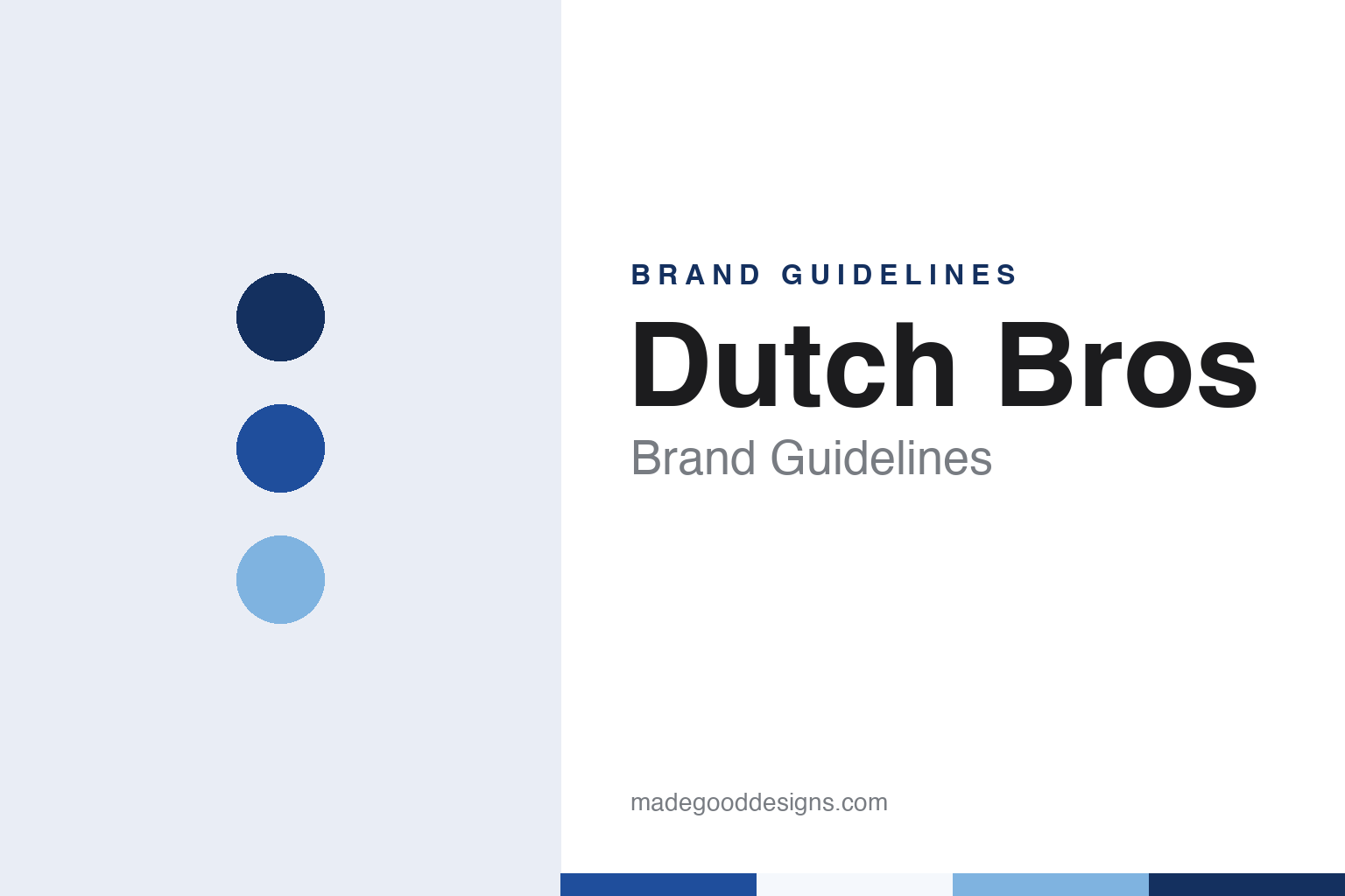 Dutch Bros brand guidelines — abstract colour discs and material texture (original homage; not a Dutch Bros product or logo)