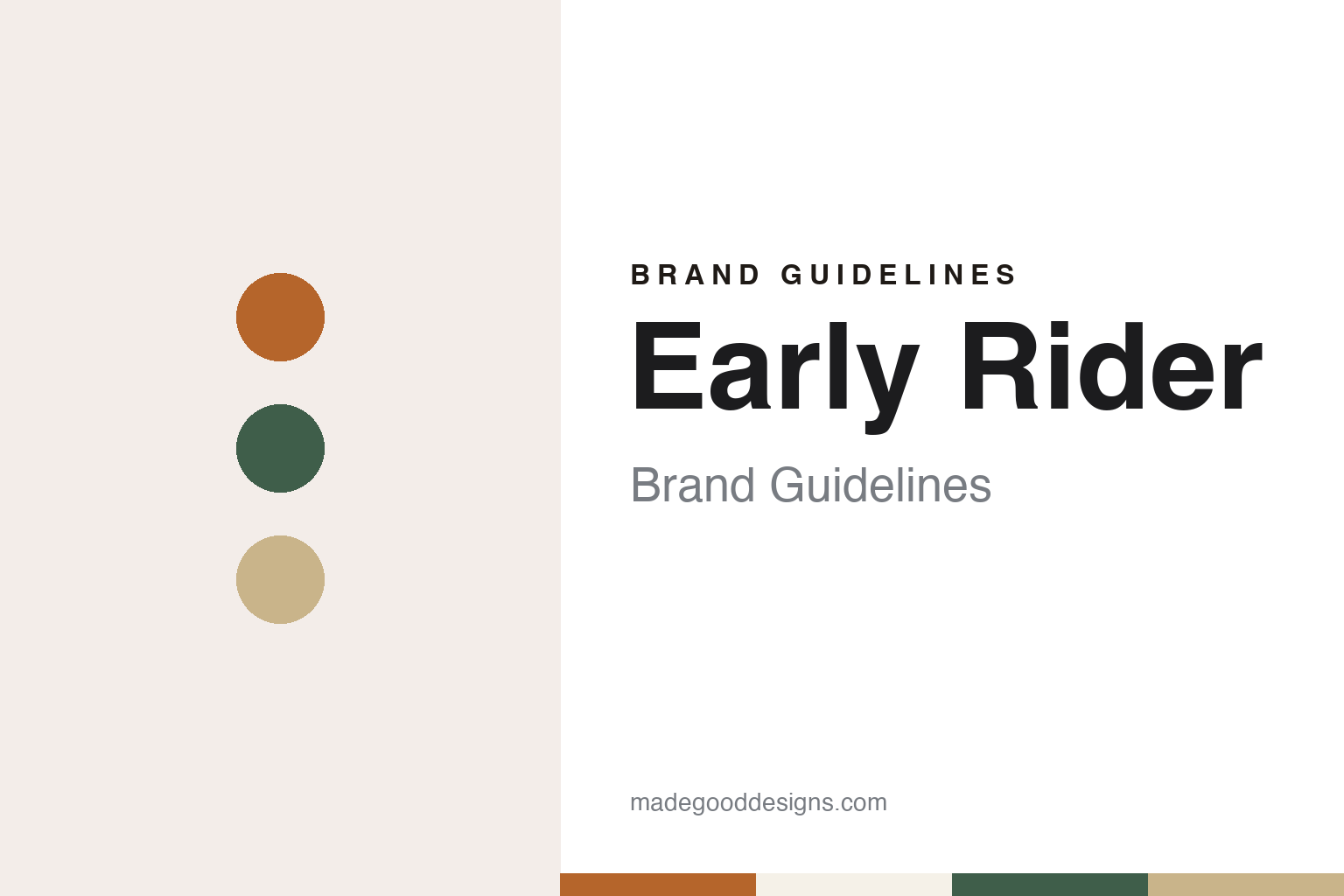 Early Rider Brand Guidelines: Andy Loveland’s Easy Rider Pun
