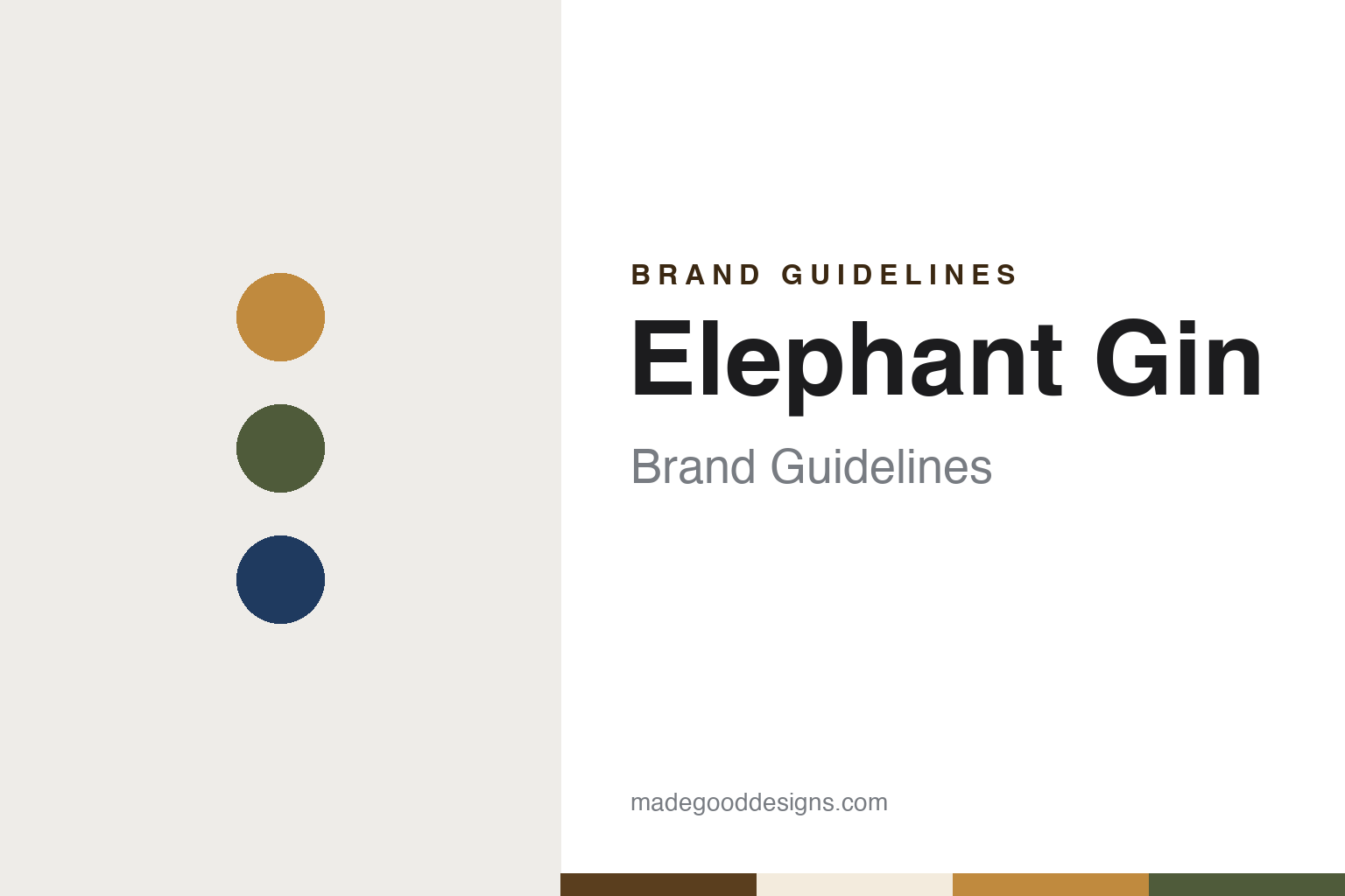 Elephant Gin Brand Guidelines: The German Gin With Handwritten Labels and African Botanicals