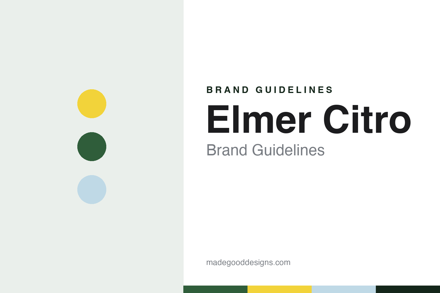 Elmer Citro Brand Guidelines: The Glarus Lemon Soda Born at a Spa in Elm in 1927