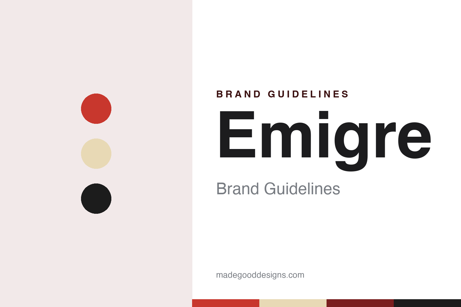 Emigre brand guidelines — abstract colour discs and material texture (original homage; not a Emigre product or logo)