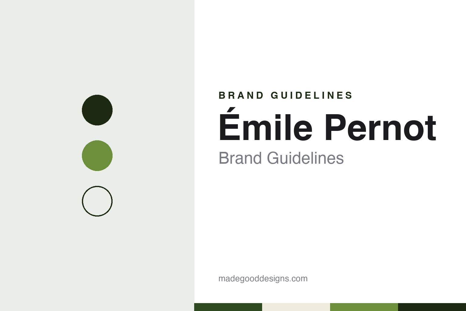 Émile Pernot Brand Guidelines: The Pontarlier Absinthe House Now Run by Distillerie Guy
