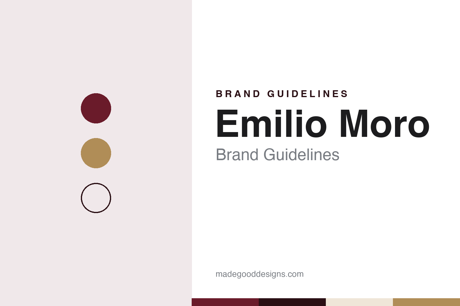 Emilio Moro Brand Guidelines: The Moro Family Winery of Pesquera de Duero, Founded 1987