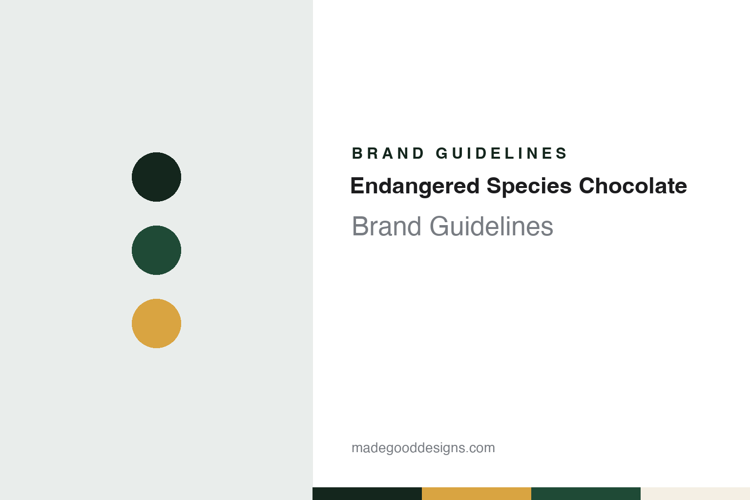 Endangered Species Chocolate brand guidelines — abstract colour discs and material texture (original homage; not a Endangered Species Chocolate product or logo)