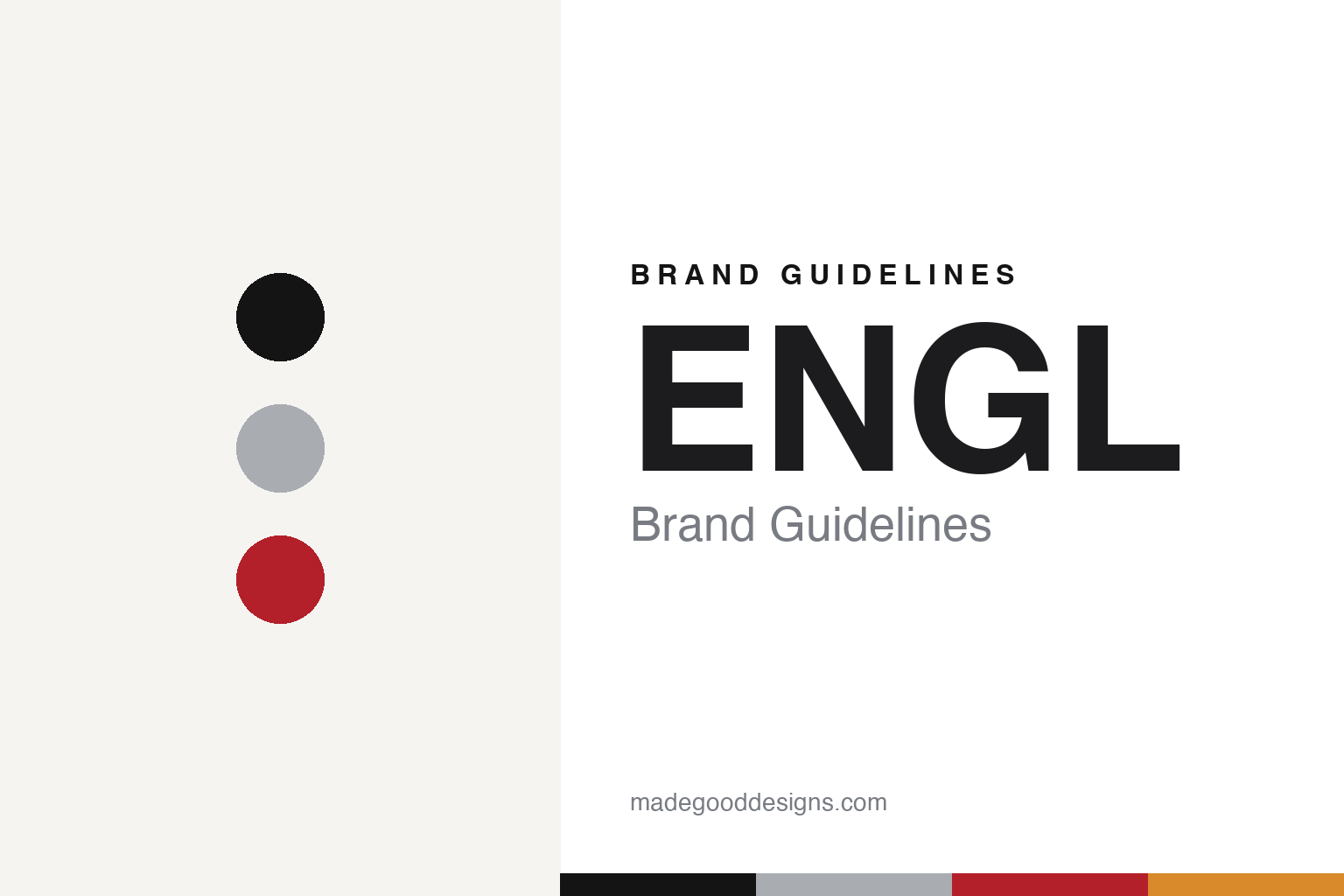 ENGL brand guidelines — abstract colour discs and material texture (original homage; not a ENGL product or logo)