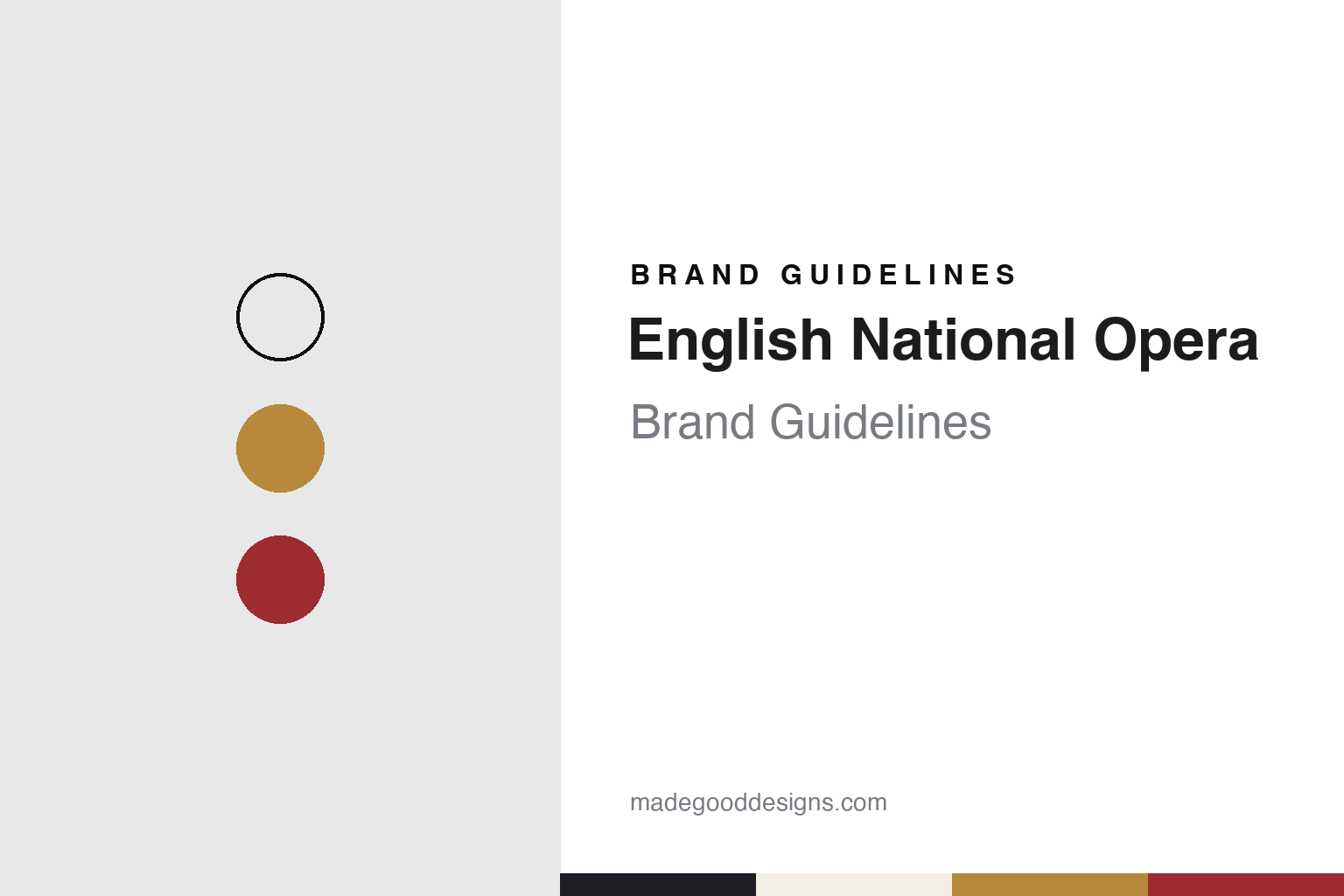 English National Opera Brand Guidelines: Sadler’s Wells in 1931, the Coliseum in 1968 and a Singing O