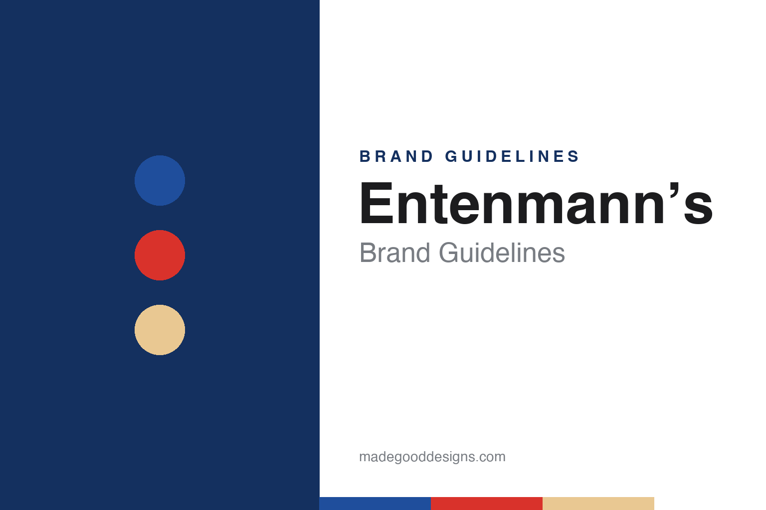 Entenmann’s brand guidelines — abstract colour discs and material texture (original homage; not a Entenmann’s product or logo)