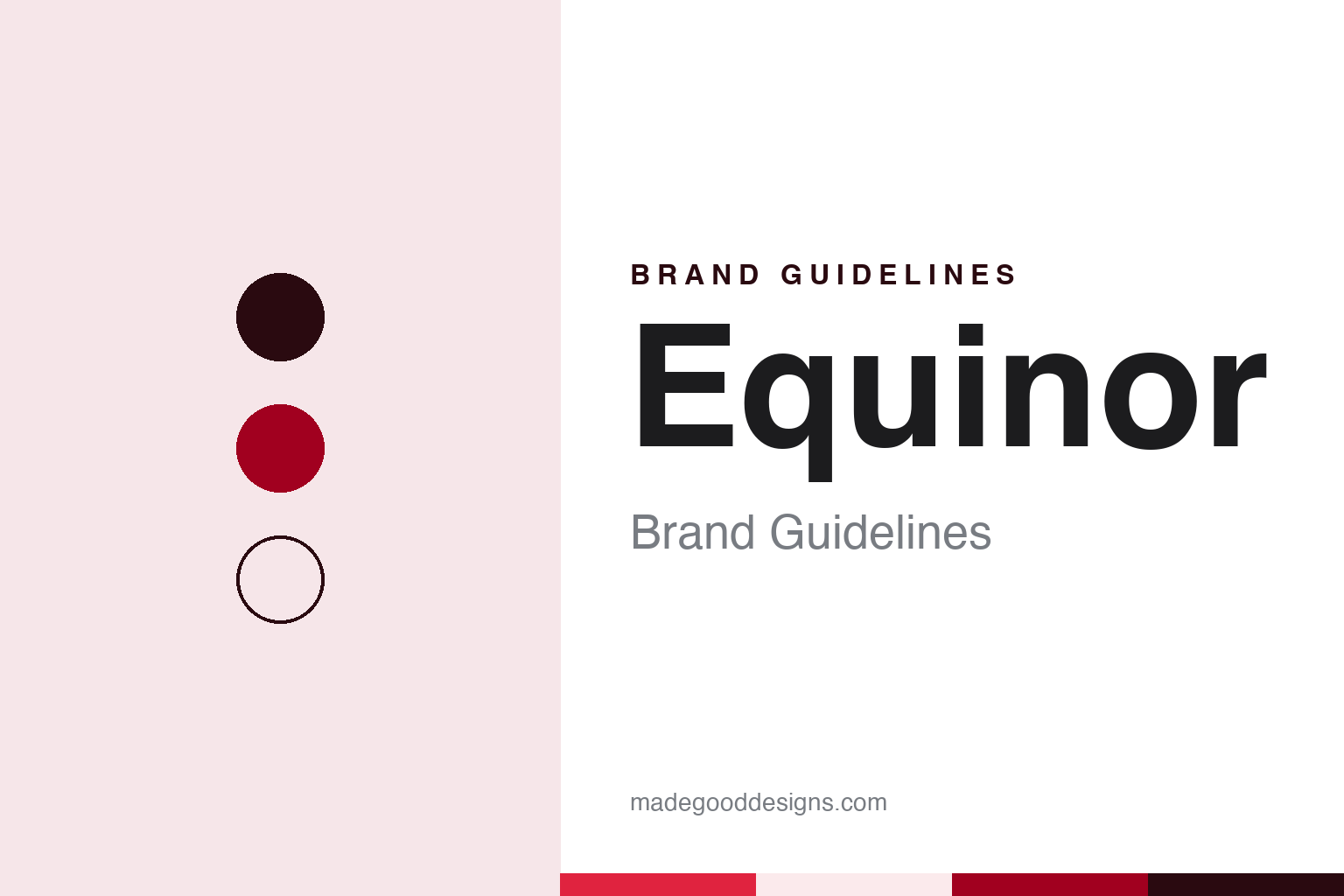 Equinor Brand Guidelines: From Oil Droplet to Red Star