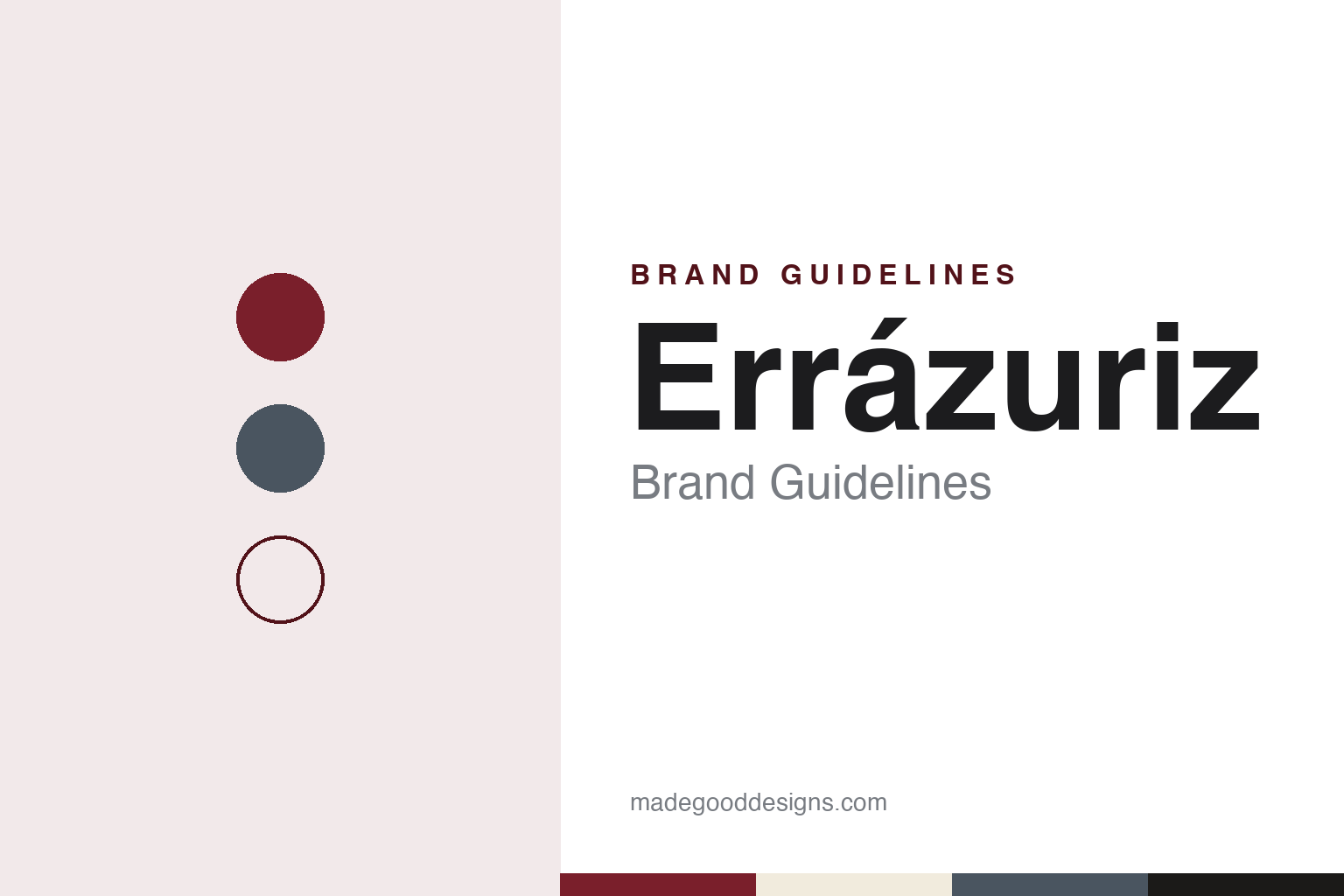 Errázuriz brand guidelines — abstract colour discs and material texture (original homage; not a Errázuriz product or logo)