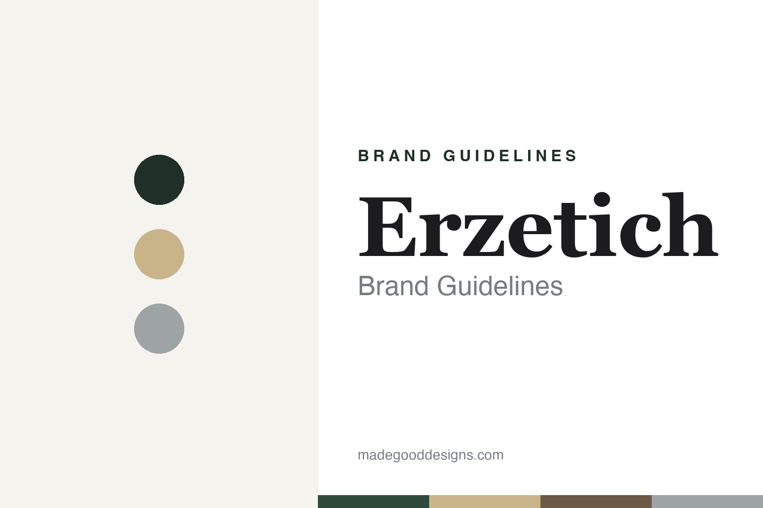 Erzetich brand guidelines — abstract colour discs and material texture (original homage; not a Erzetich product or logo)