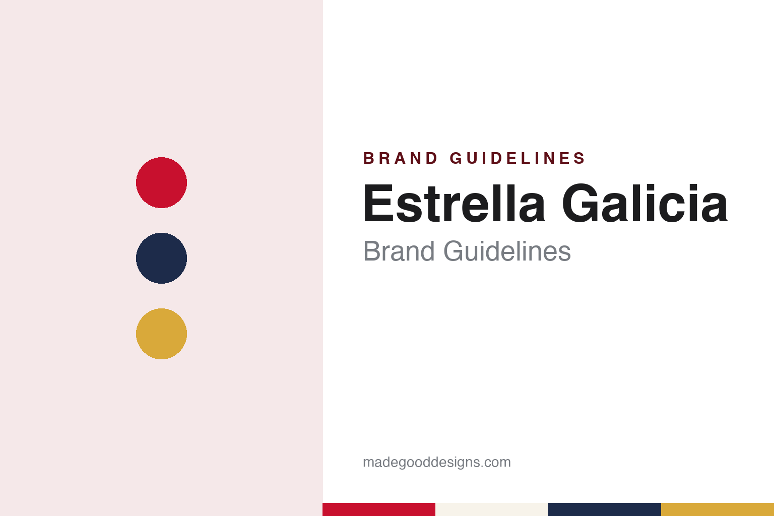 Estrella Galicia Brand Guidelines: The A Coruña Beer Named After a Veracruz Tavern