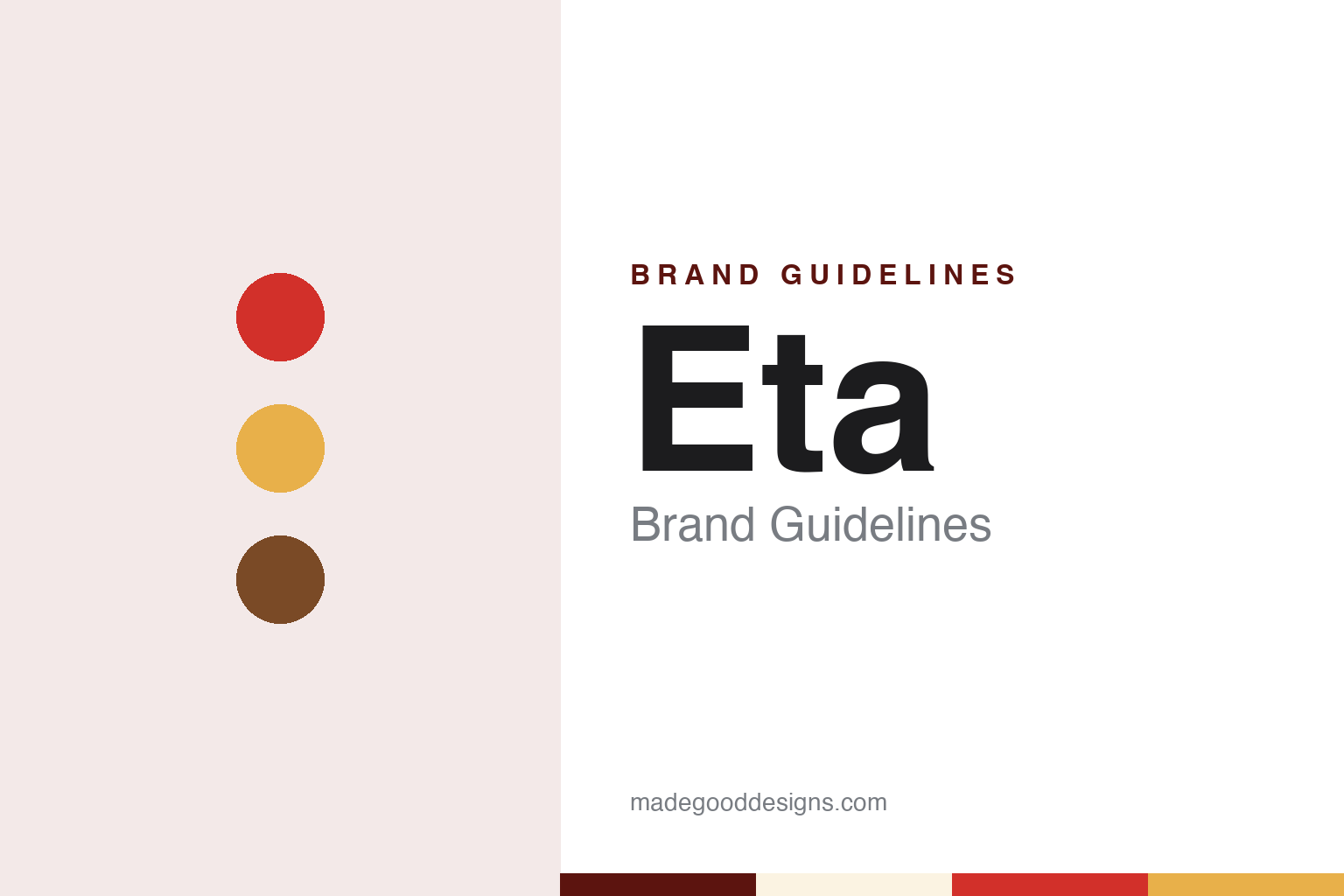 Eta brand guidelines — abstract colour discs and material texture (original homage; not a Eta product or logo)