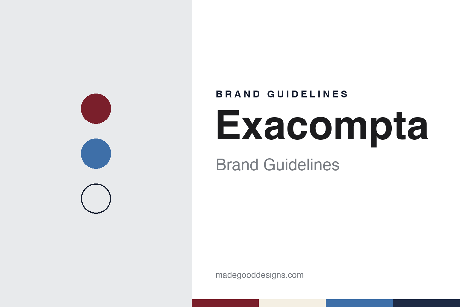 Exacompta Brand Guidelines: The Paris Register and Diary Maker Charles Nusse Founded in 1928