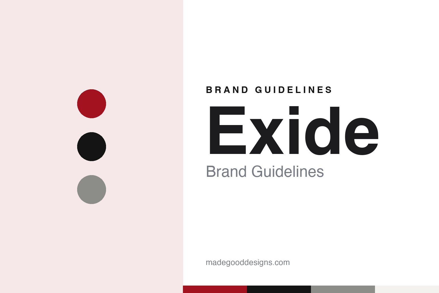 Exide brand guidelines — abstract colour discs and material texture (original homage; not a Exide product or logo)