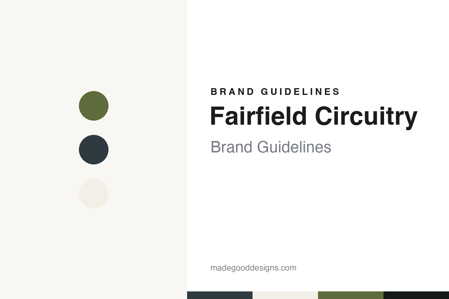 Fairfield Circuitry Brand Guidelines: The Hull, Québec Pedal Maker Named After Its Founder