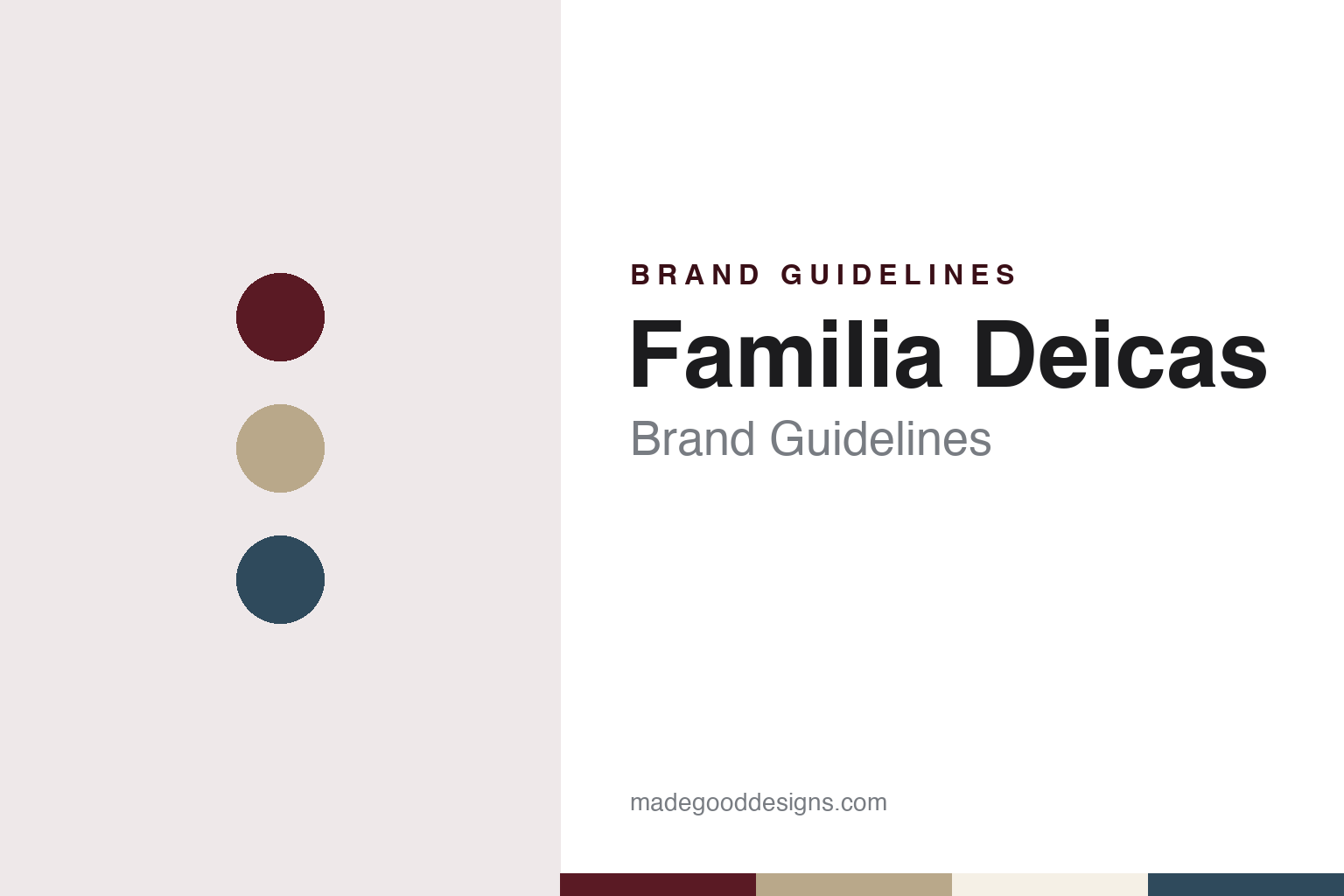 Familia Deicas brand guidelines — abstract colour discs and material texture (original homage; not a Familia Deicas product or logo)