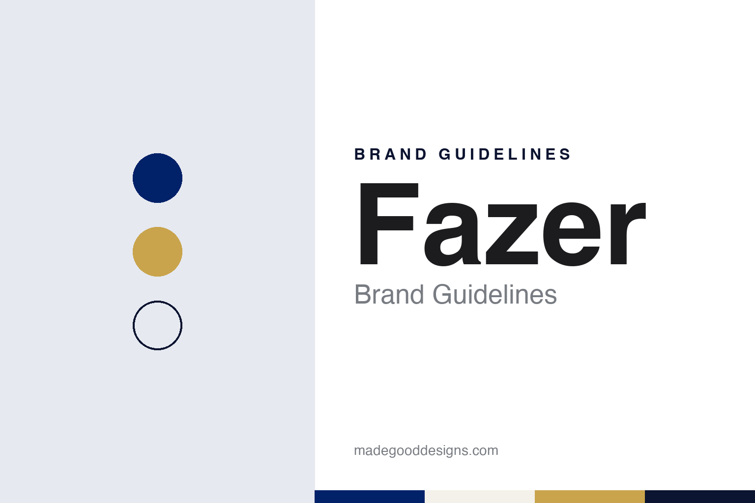 Fazer brand guidelines — abstract colour discs and material texture (original homage; not a Fazer product or logo)