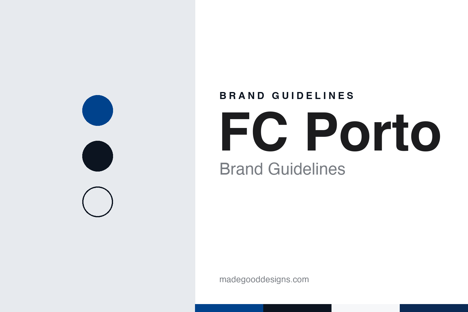 FC Porto Brand Guidelines: Blue and White Stripes, a City Shield and the Dragon