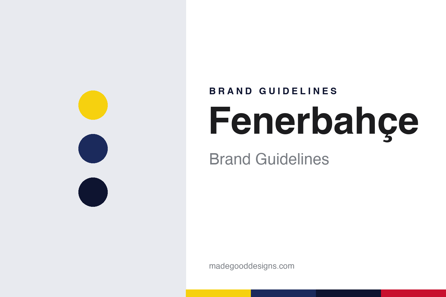 Fenerbahçe Brand Guidelines: A Lighthouse, Yellow and Navy and the 1914 Crest