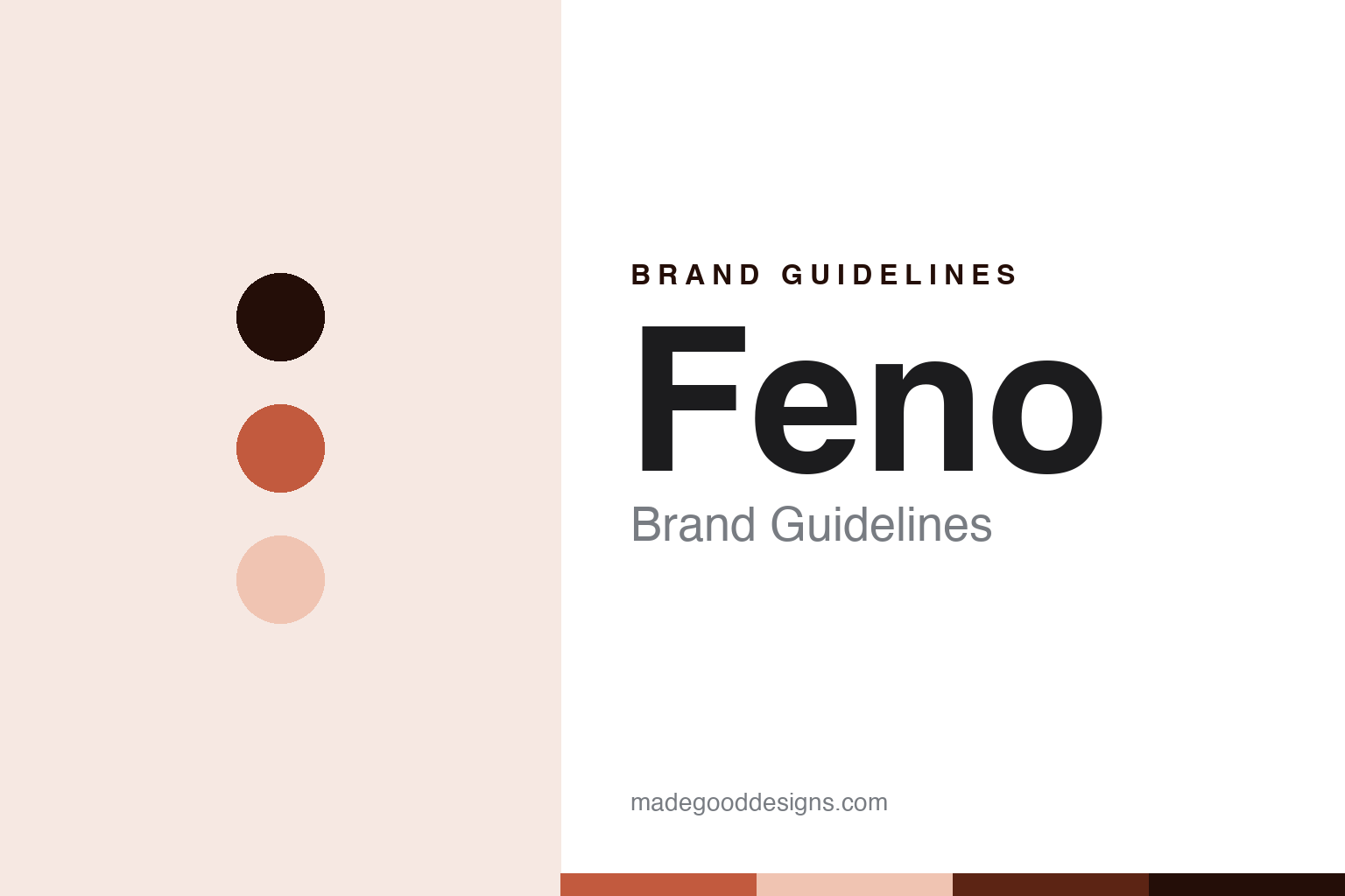 Feno brand guidelines — abstract colour discs and material texture (original homage; not a Feno product or logo)