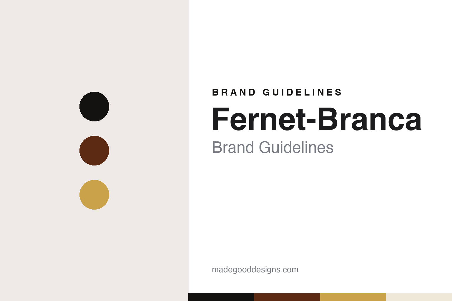 Fernet-Branca brand guidelines — abstract colour discs and material texture (original homage; not a Fernet-Branca product or logo)