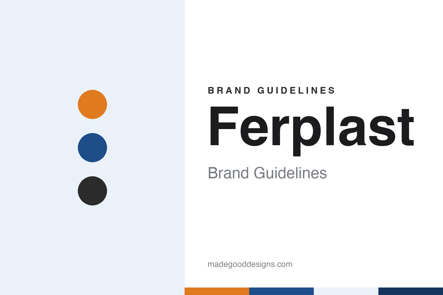 Ferplast brand guidelines — abstract colour discs and material texture (original homage; not a Ferplast product or logo)