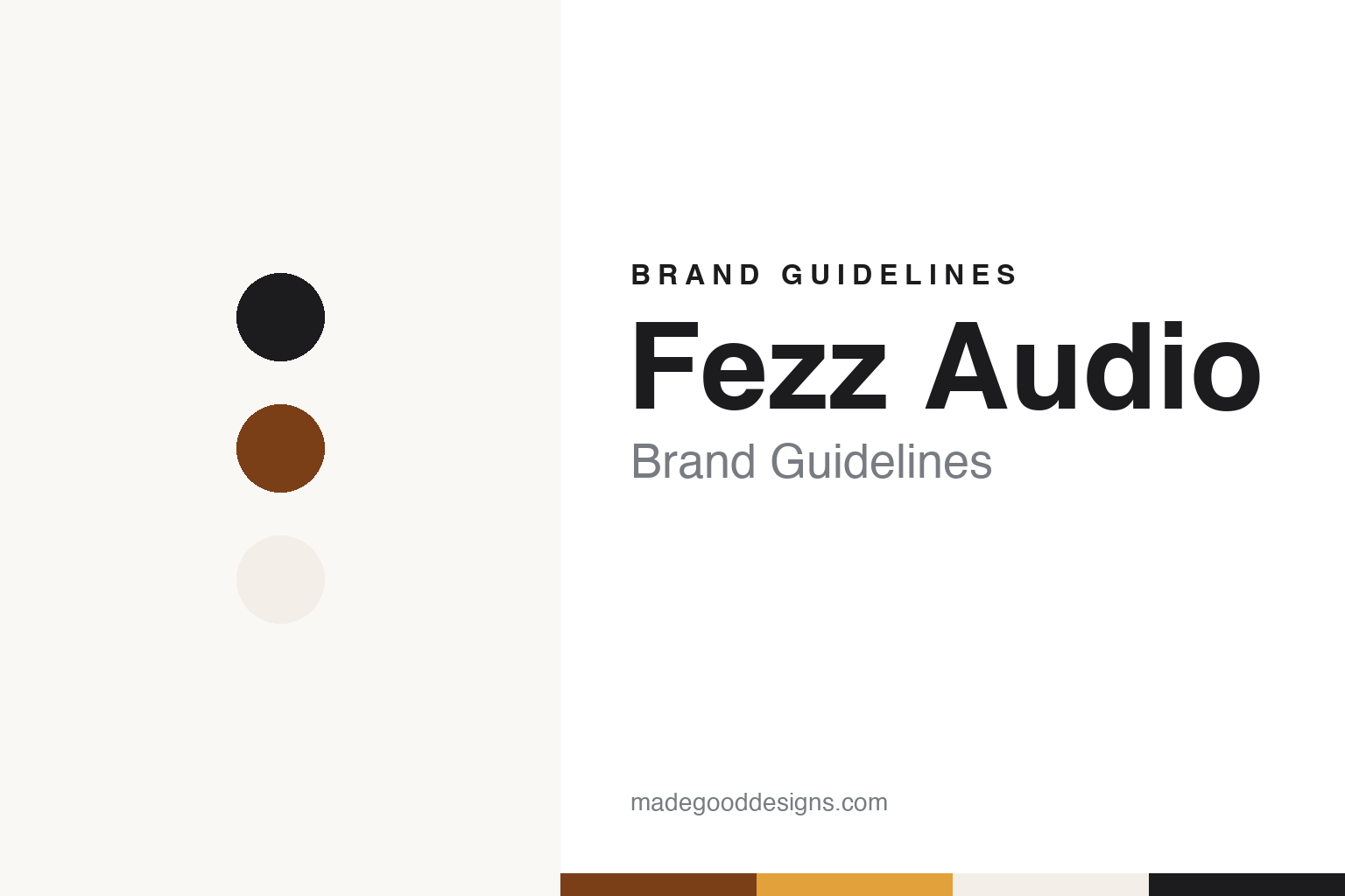 Fezz Audio brand guidelines — abstract colour discs and material texture (original homage; not a Fezz Audio product or logo)