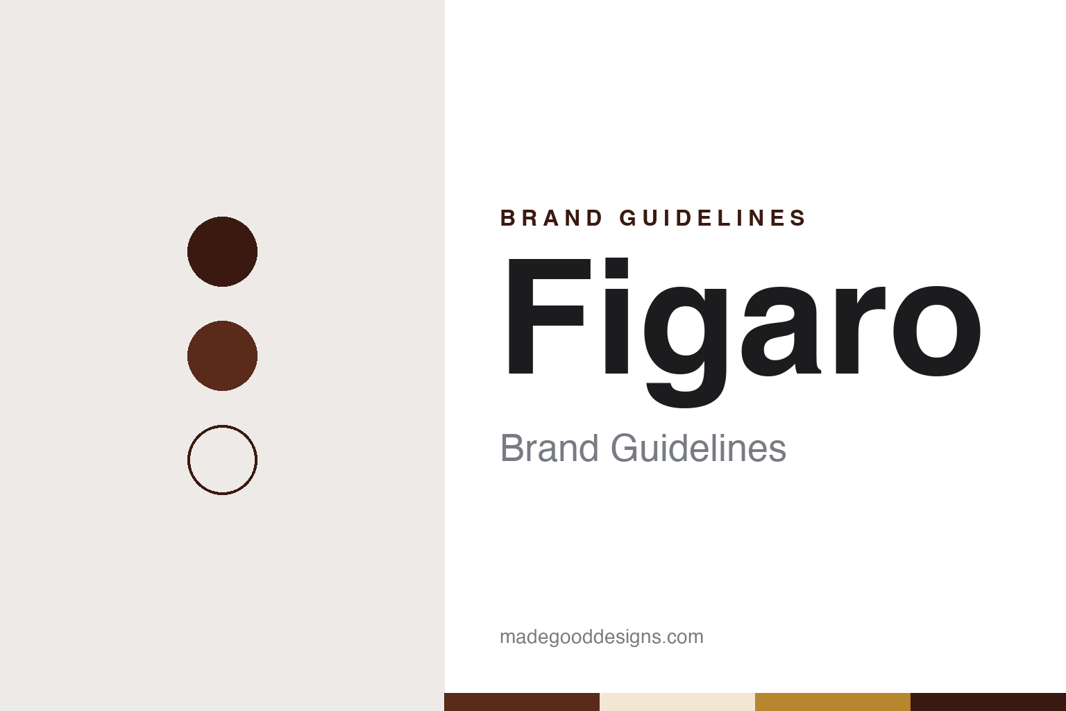 Figaro brand guidelines — abstract colour discs and material texture (original homage; not a Figaro product or logo)