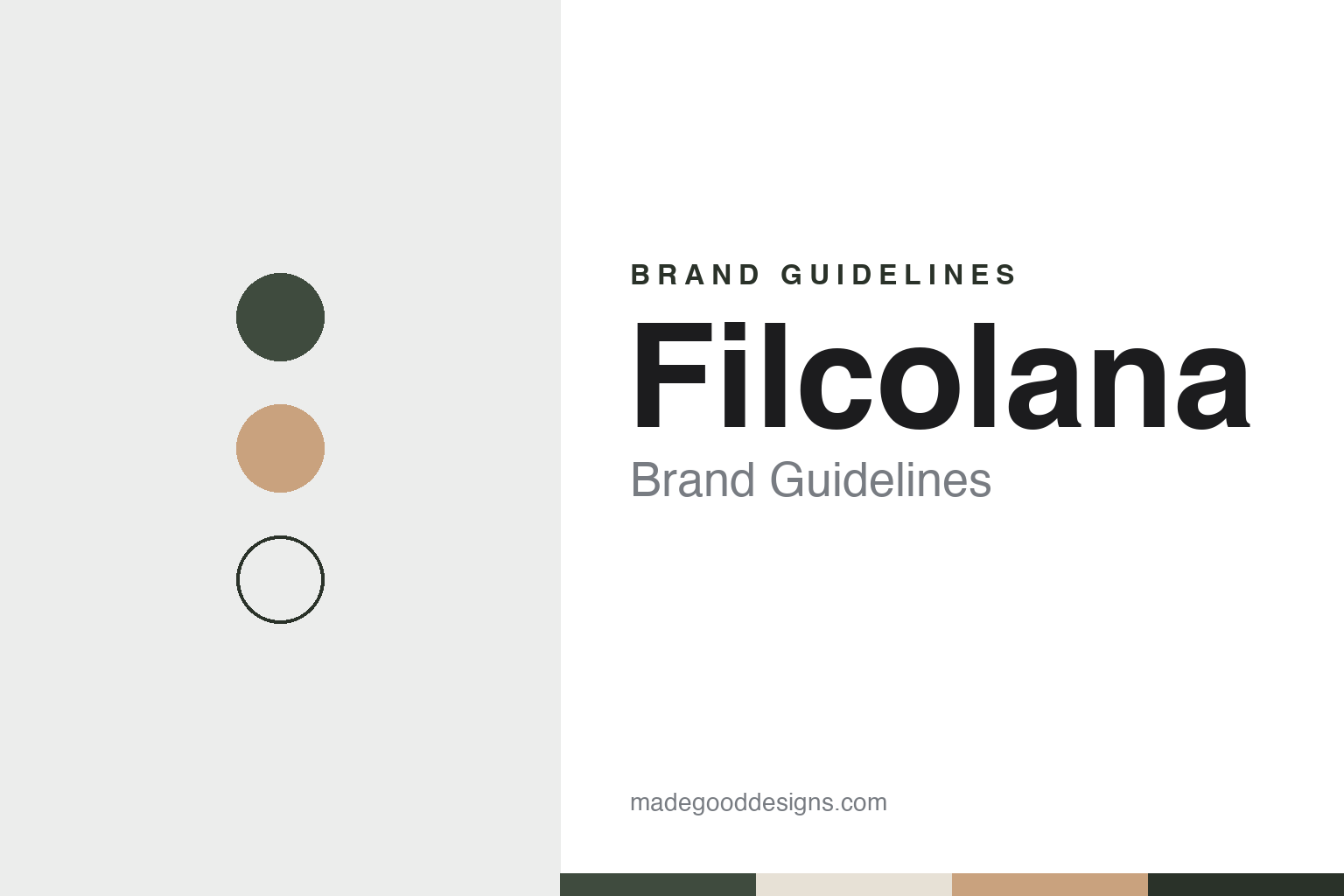 Filcolana brand guidelines — abstract colour discs and material texture (original homage; not a Filcolana product or logo)