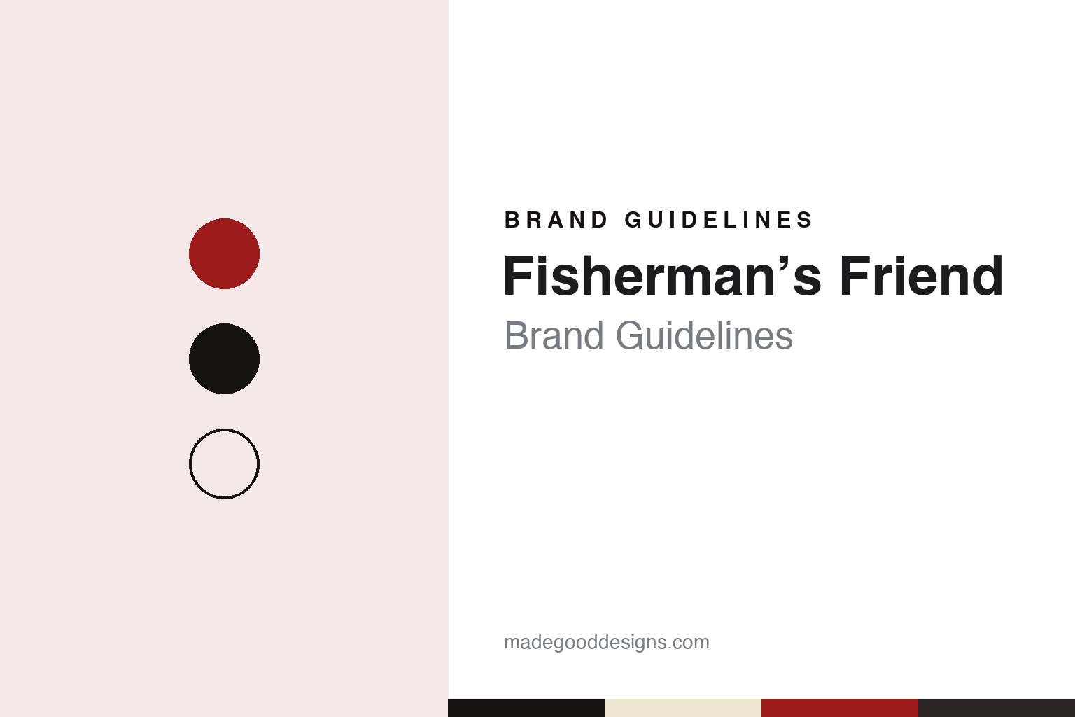 Fisherman’s Friend Brand Guidelines: The Fleetwood Lozenge in the Red and Black Pack