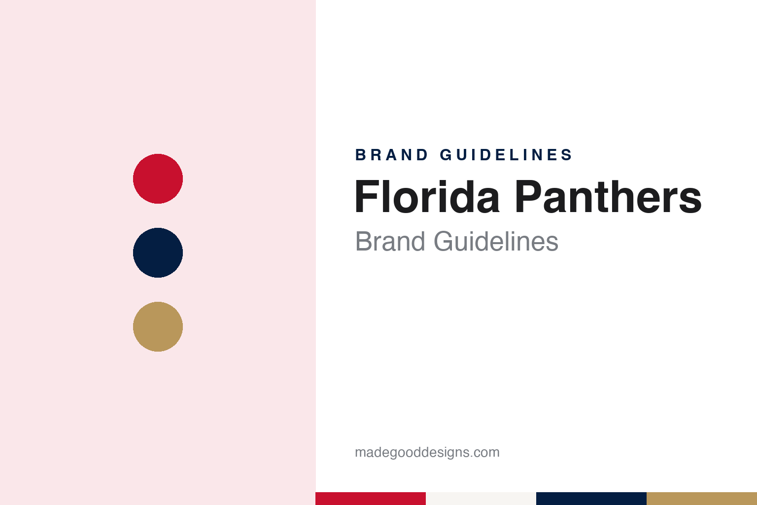Florida Panthers brand guidelines — abstract colour discs and material texture (original homage; not a Florida Panthers product or logo)