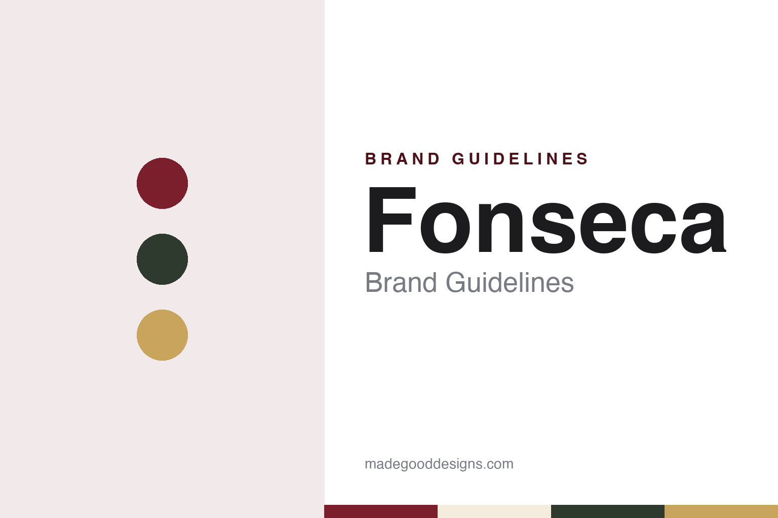 Fonseca brand guidelines — abstract colour discs and material texture (original homage; not a Fonseca product or logo)