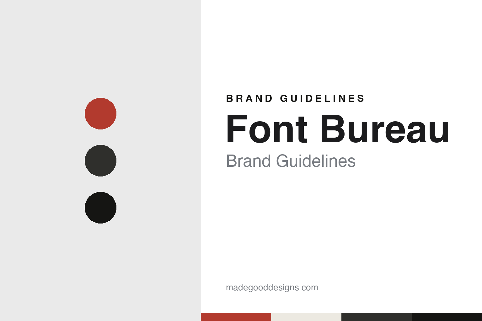 Font Bureau brand guidelines — abstract colour discs and material texture (original homage; not a Font Bureau product or logo)