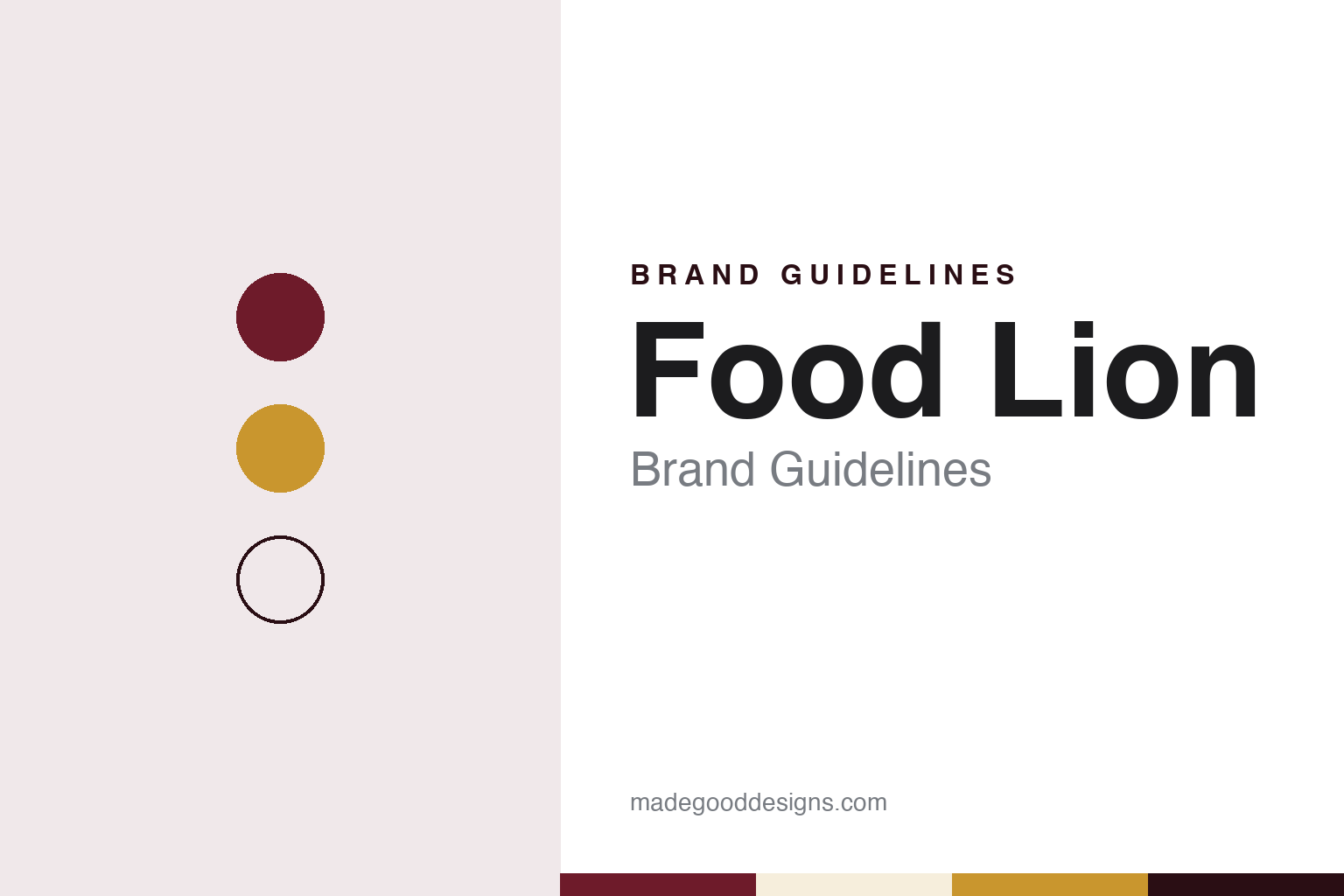 Food Lion Brand Guidelines: From Food Town to a Belgian Lion, LFPINC & Leo
