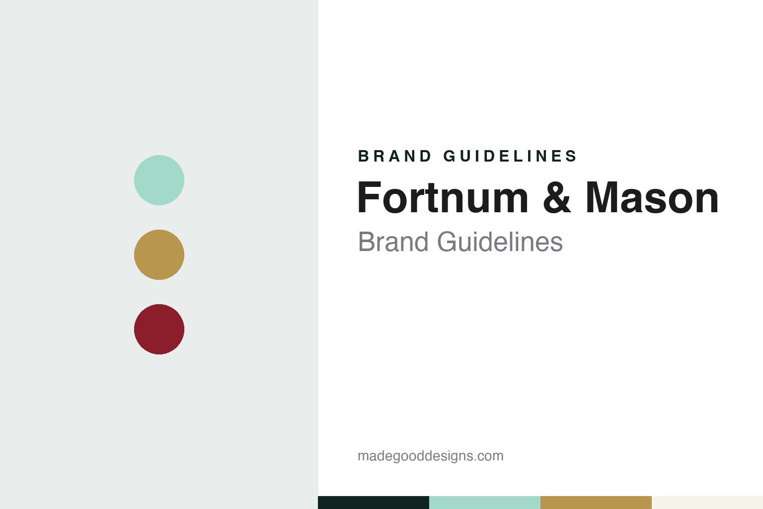 Fortnum & Mason brand guidelines — abstract colour discs and material texture (original homage; not a Fortnum & Mason product or logo)
