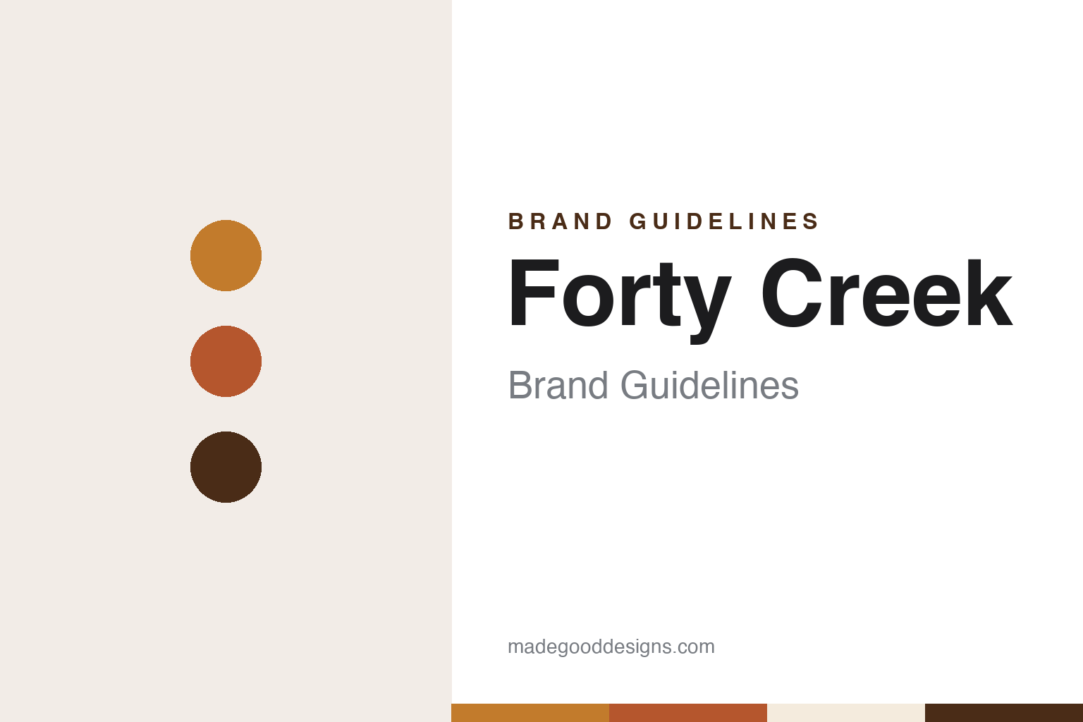Forty Creek Brand Guidelines: John Hall’s Grimsby Whisky, Campari-Owned Since 2014