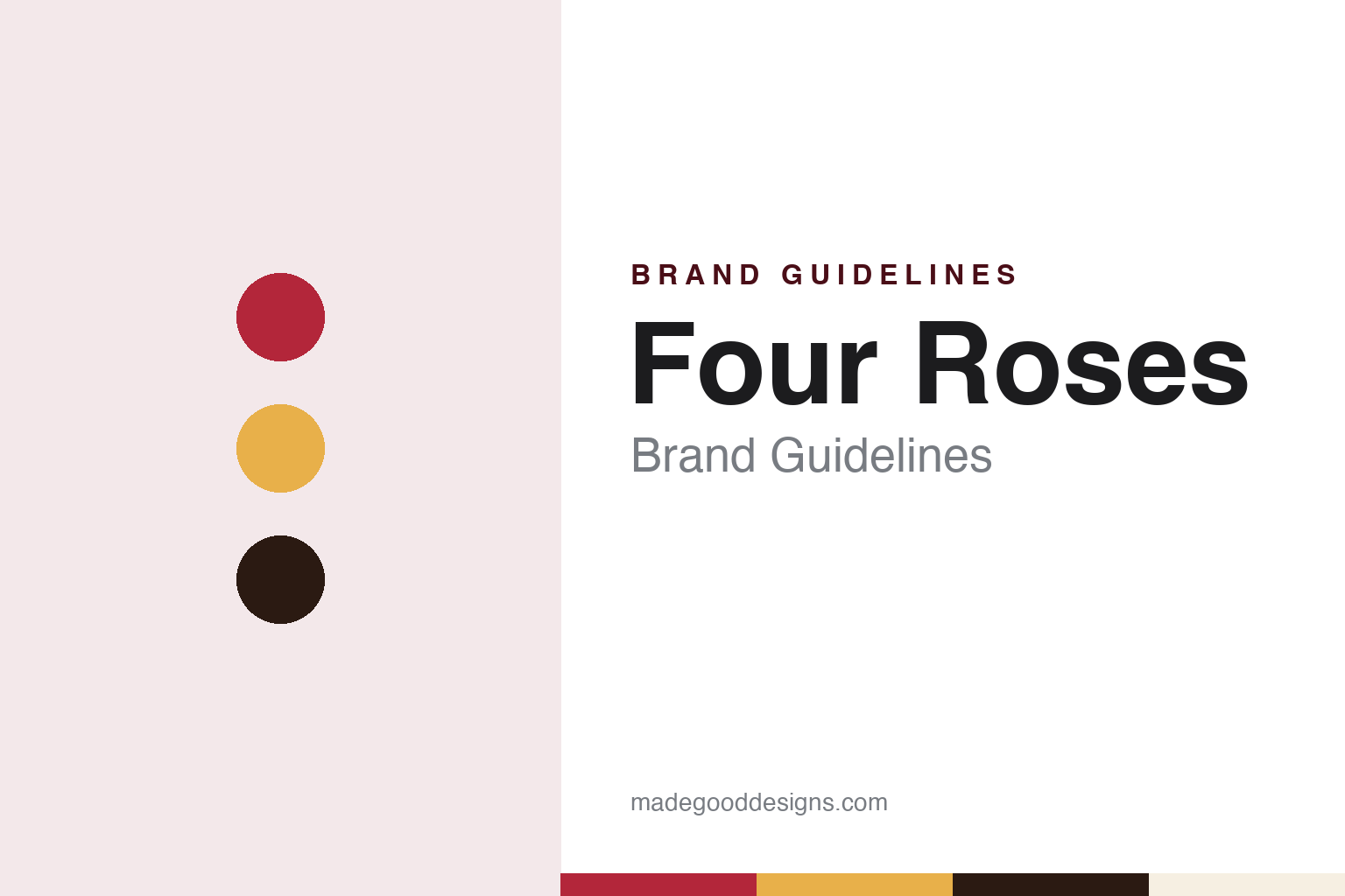 Four Roses Brand Guidelines: The 1888 Bourbon Name That Came Home From Exile