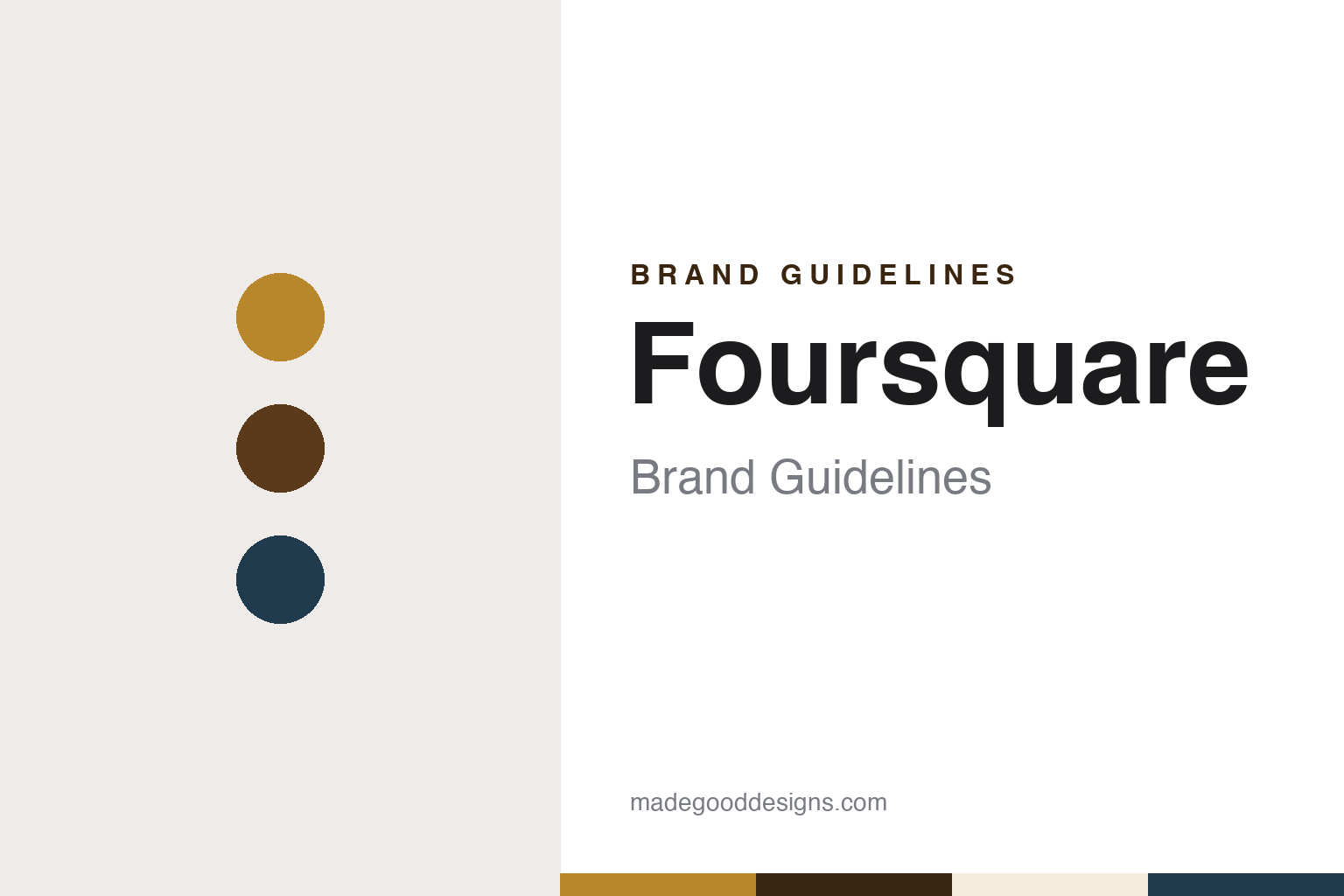 Foursquare brand guidelines — abstract colour discs and material texture (original homage; not a Foursquare product or logo)