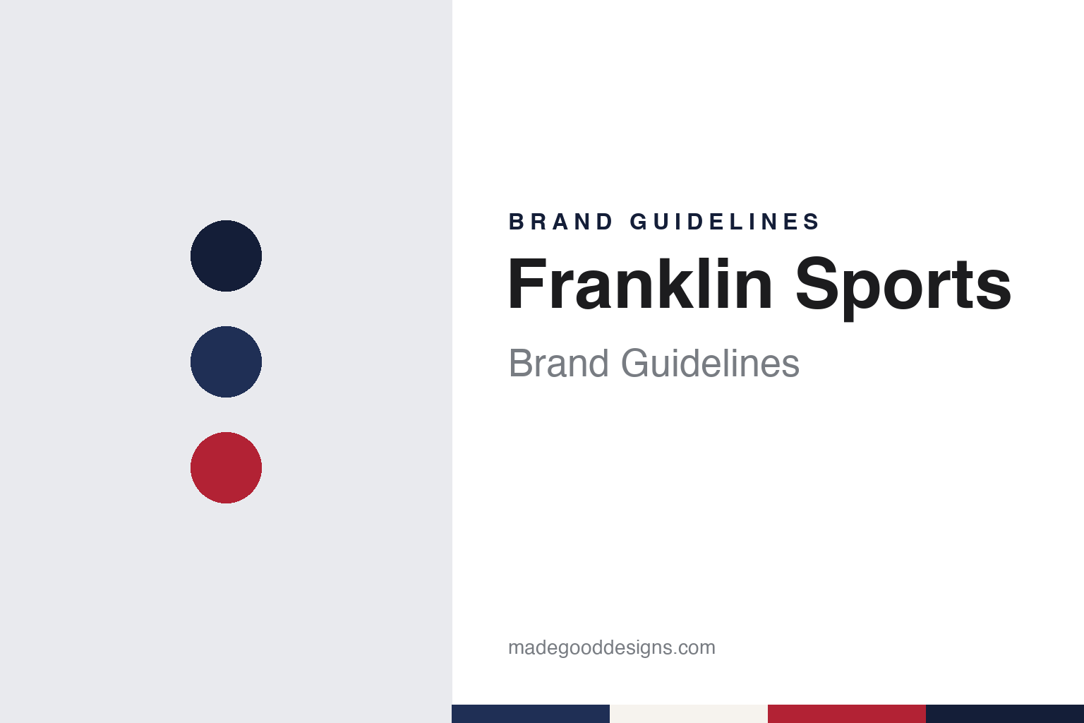 Franklin Sports brand guidelines — abstract colour discs and material texture (original homage; not a Franklin Sports product or logo)
