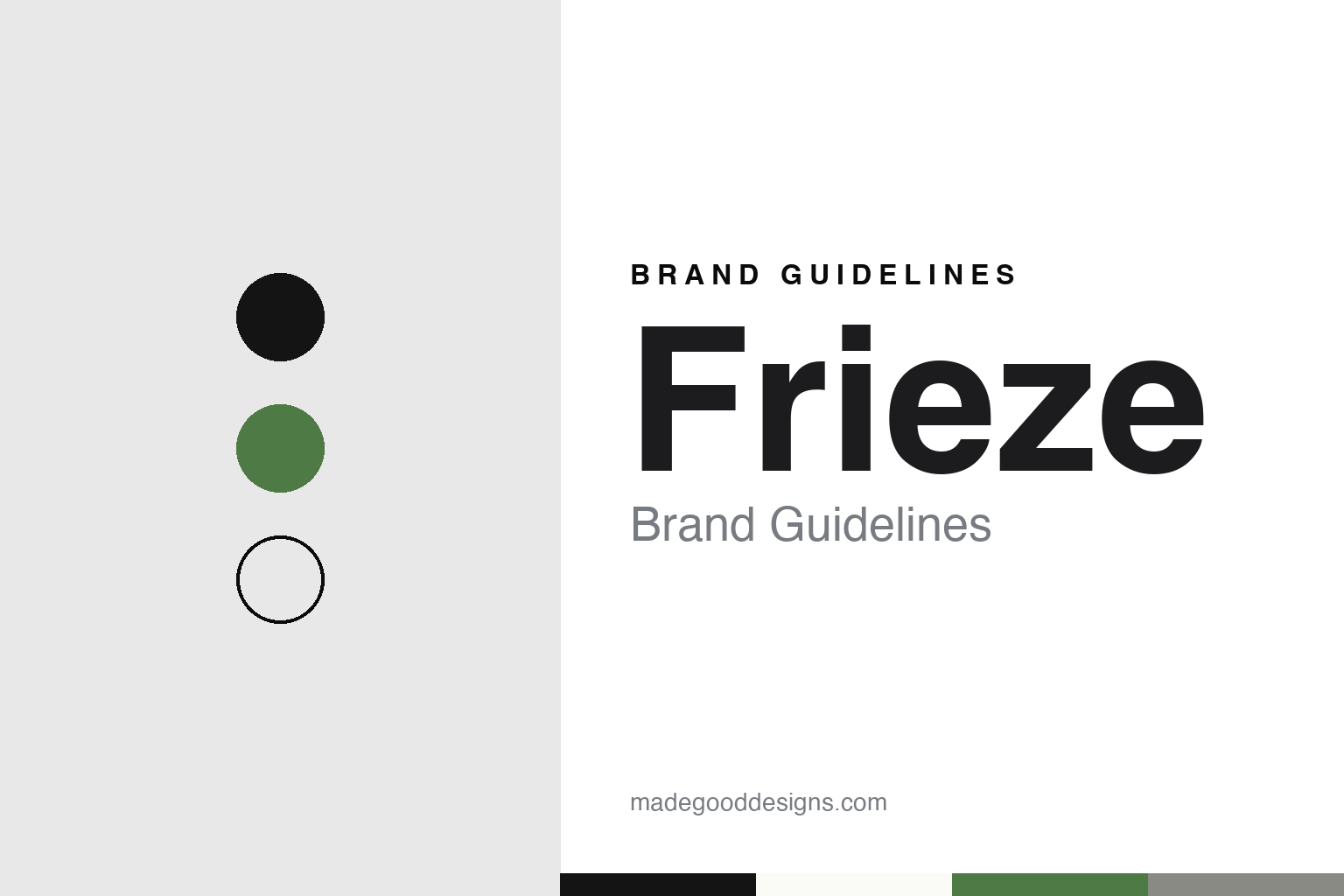 Frieze brand guidelines — abstract colour discs and material texture (original homage; not a Frieze product or logo)
