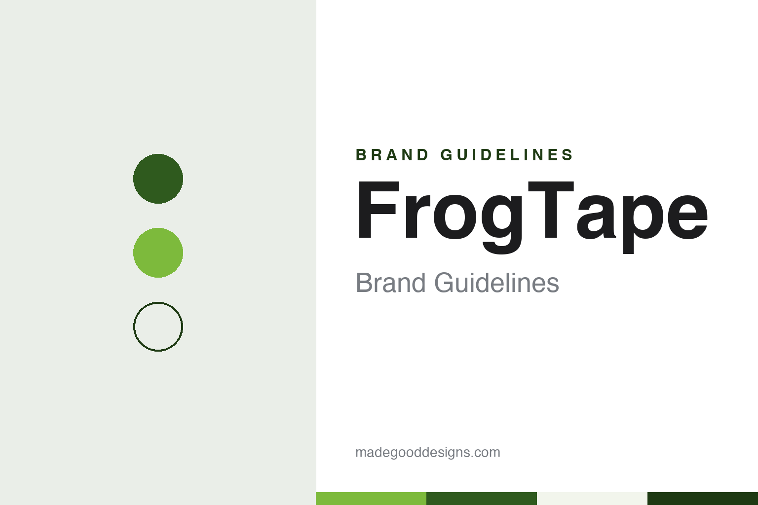 FrogTape Brand Guidelines: The Green Painter’s Tape From Le Sueur, Owned by Shurtape Since 2010