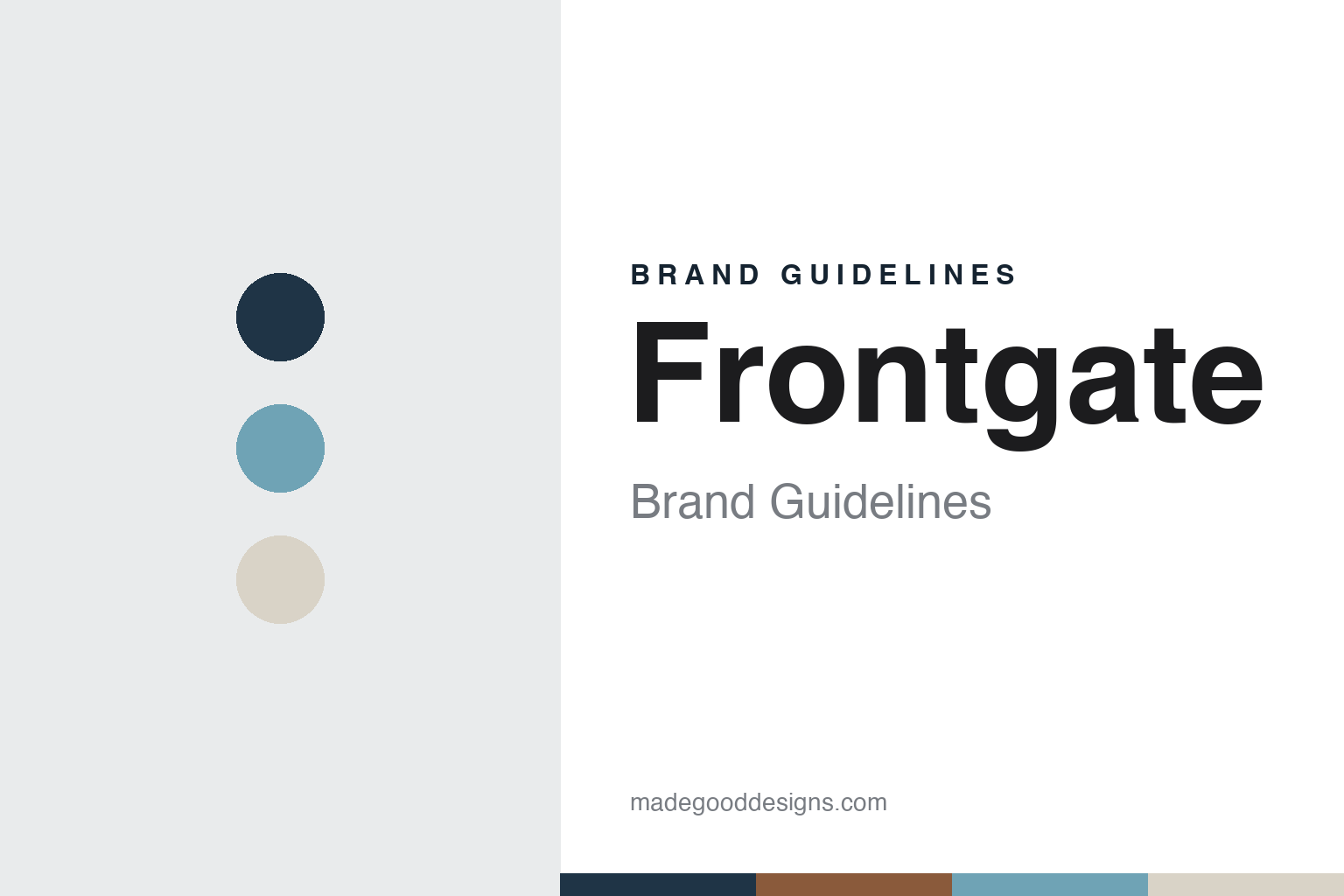 Frontgate Brand Guidelines: The Ohio Home and Outdoor Catalogue Founded in 1991