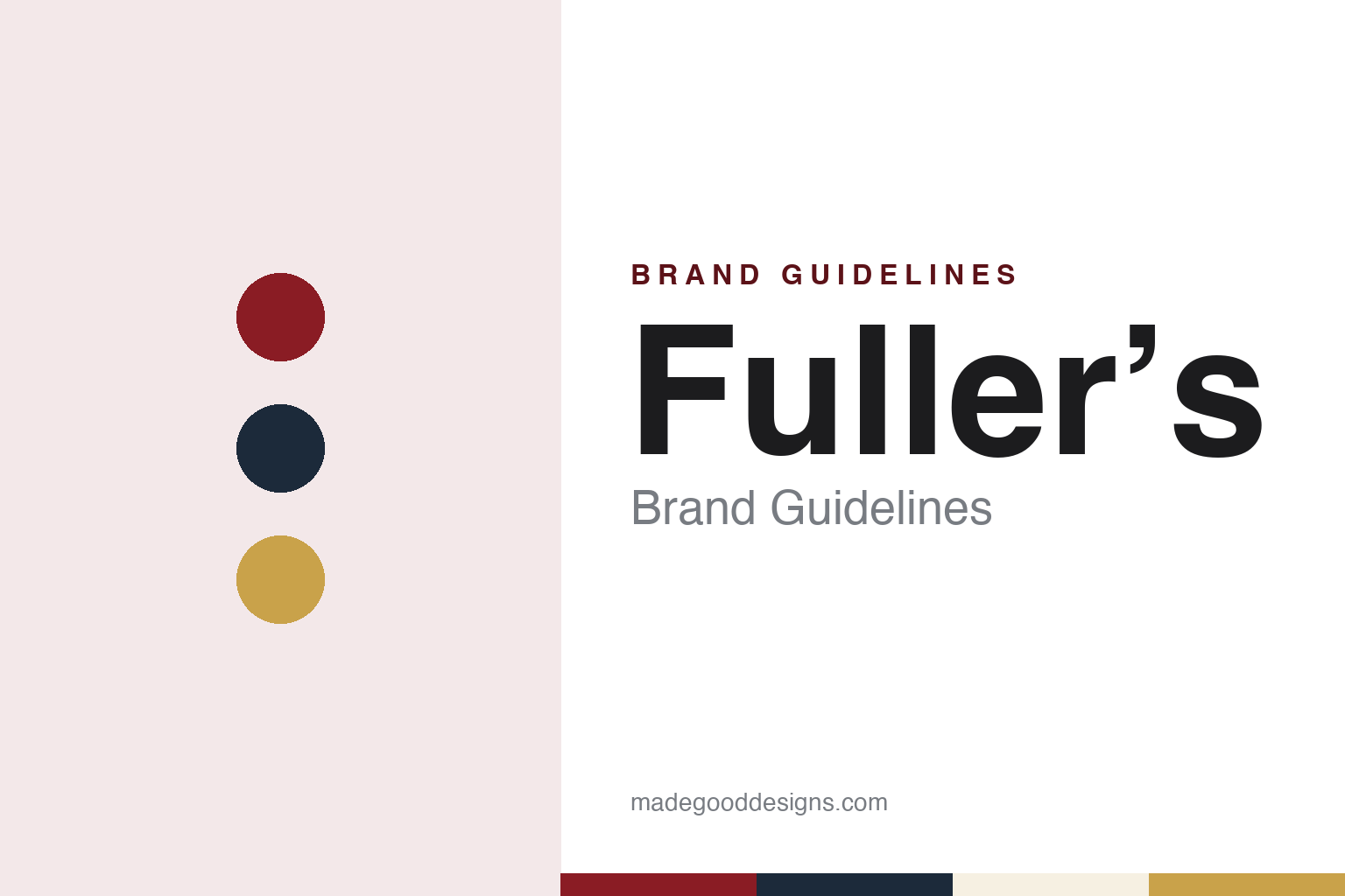 Fuller’s brand guidelines — abstract colour discs and material texture (original homage; not a Fuller’s product or logo)