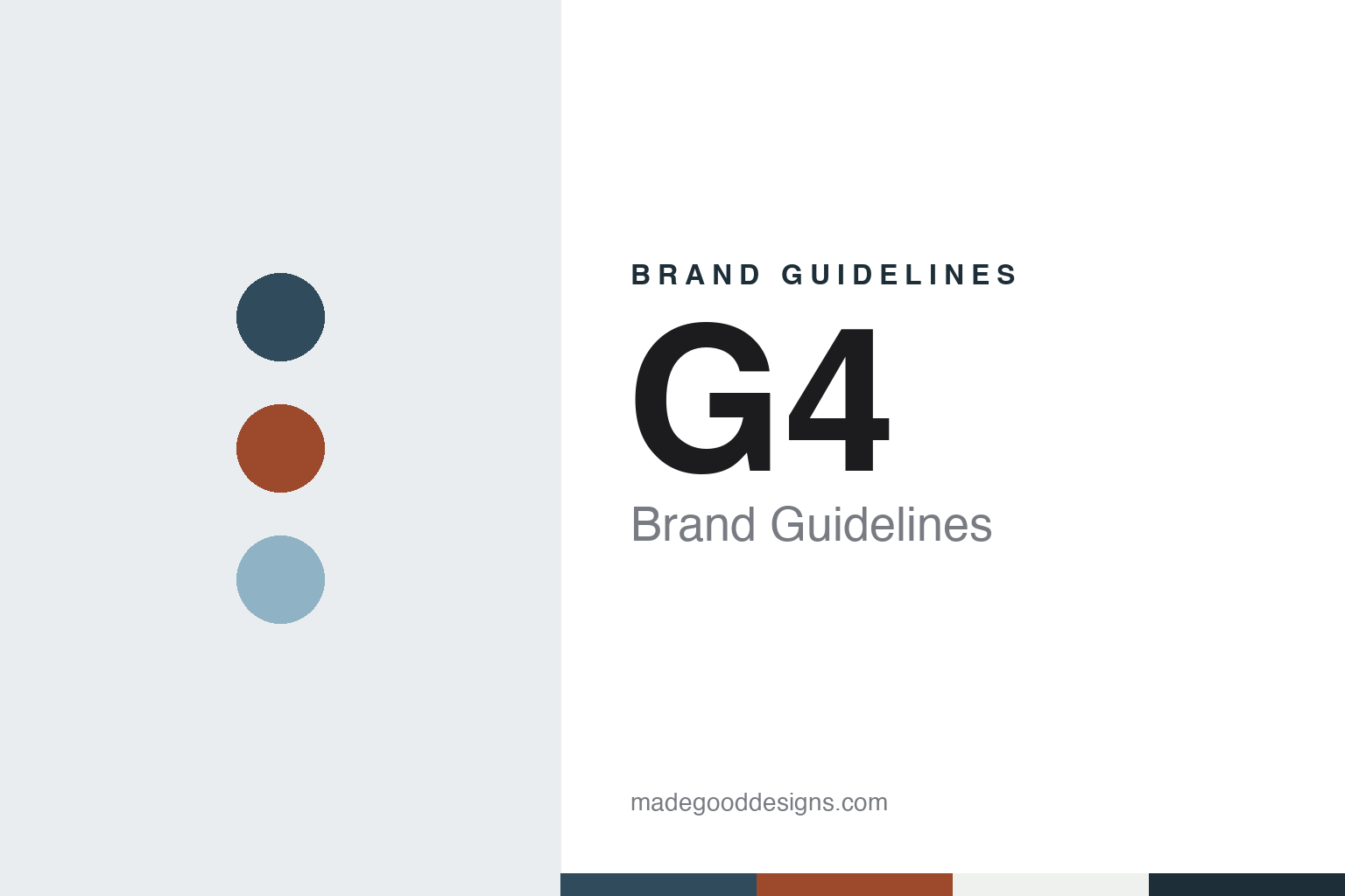 G4 brand guidelines — abstract colour discs and material texture (original homage; not a G4 product or logo)