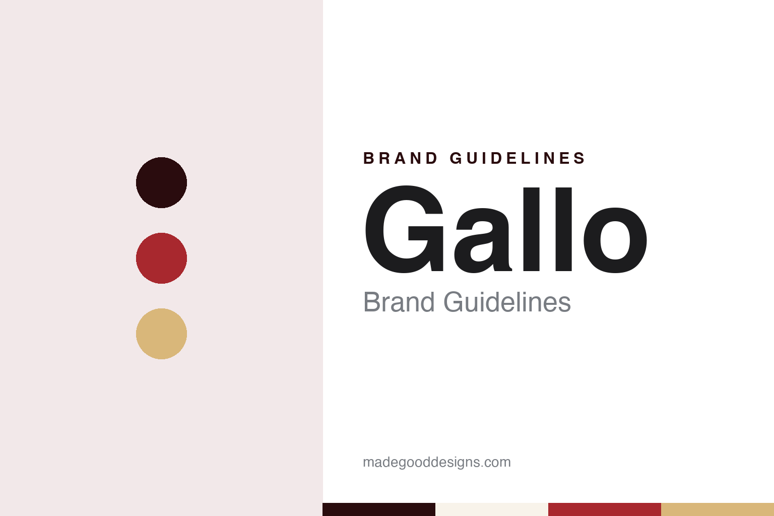 Gallo brand guidelines — abstract colour discs and material texture (original homage; not a Gallo product or logo)